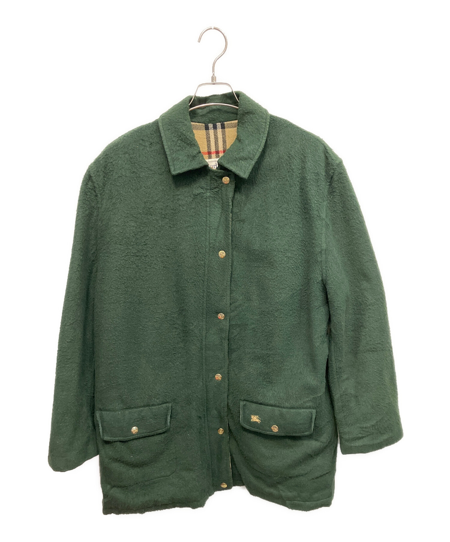 90s Burberry MA-1 ハリトンジャケット シャドウホース 緑タグ 中古・古着通販】BURBERRY (バーバリー) 90s ジャケット グリーン