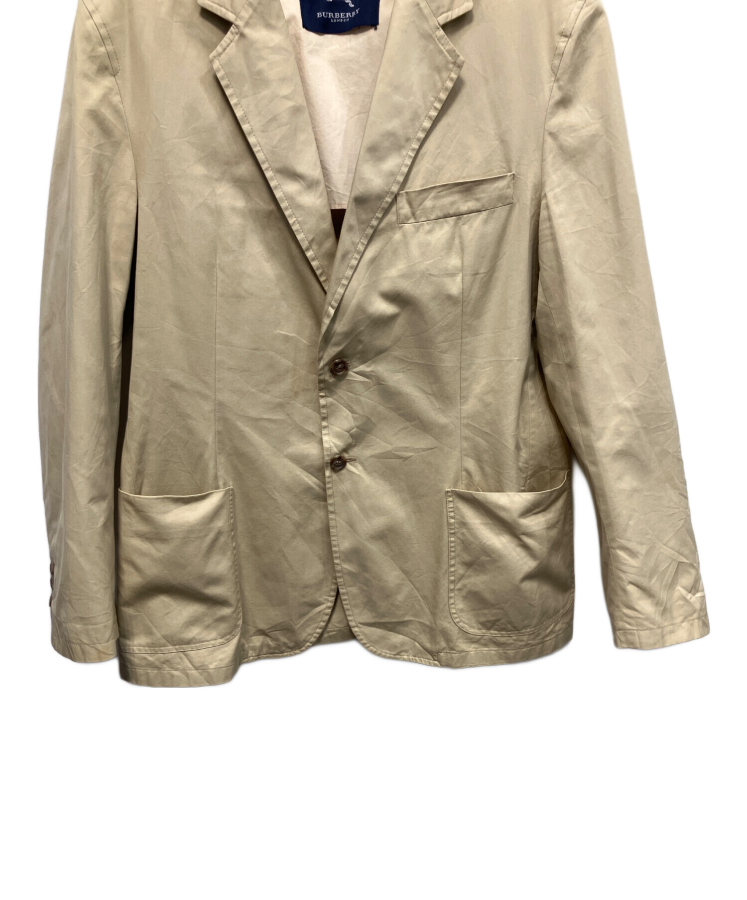 バーバリー コート テーラードジャケット カシミヤ混 メガチェック 38 中古・古着通販】BURBERRY (バーバリー) テーラードジャケット