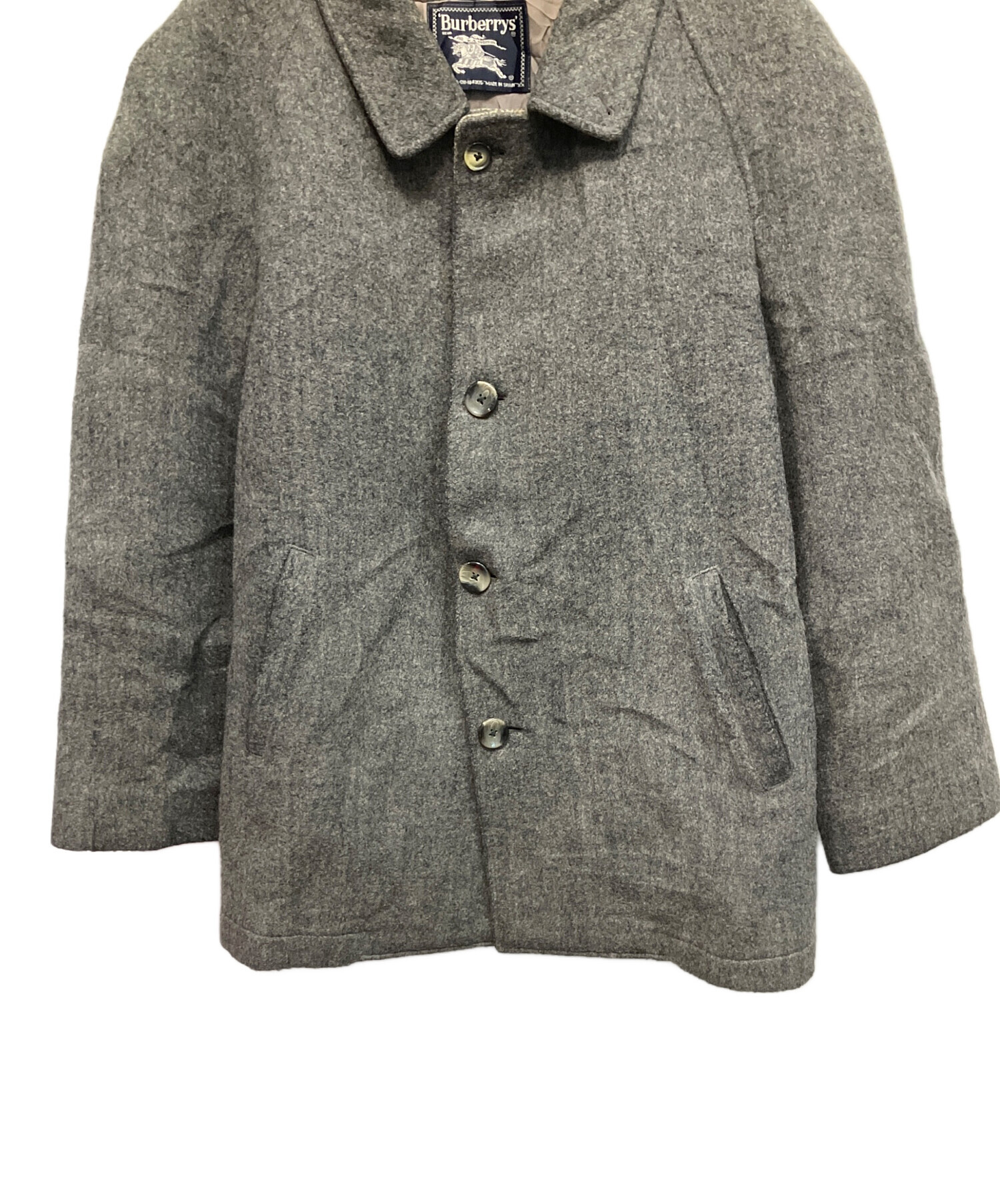 中古・古着通販】Burberry's (バーバリー) ウールコート グレー サイズ