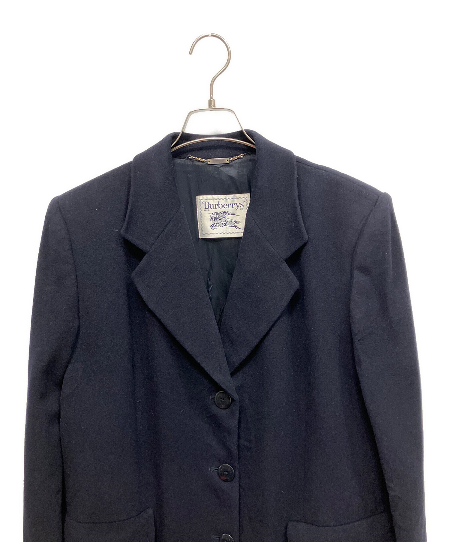 中古・古着通販】Burberry's (バーバリー) 90s ウールコート ネイビー