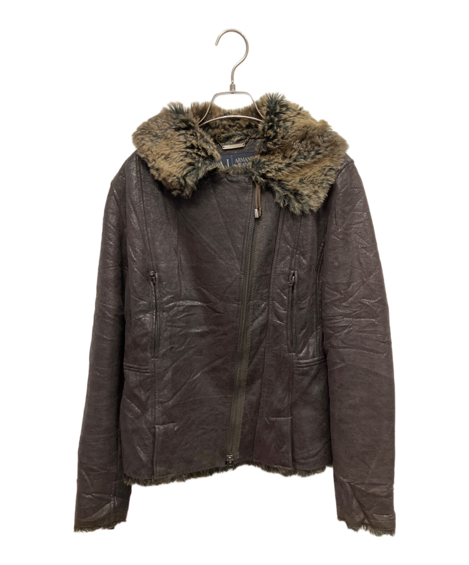 中古・古着通販】ARMANI JEANS (アルマーニジーンズ) レザージャケット