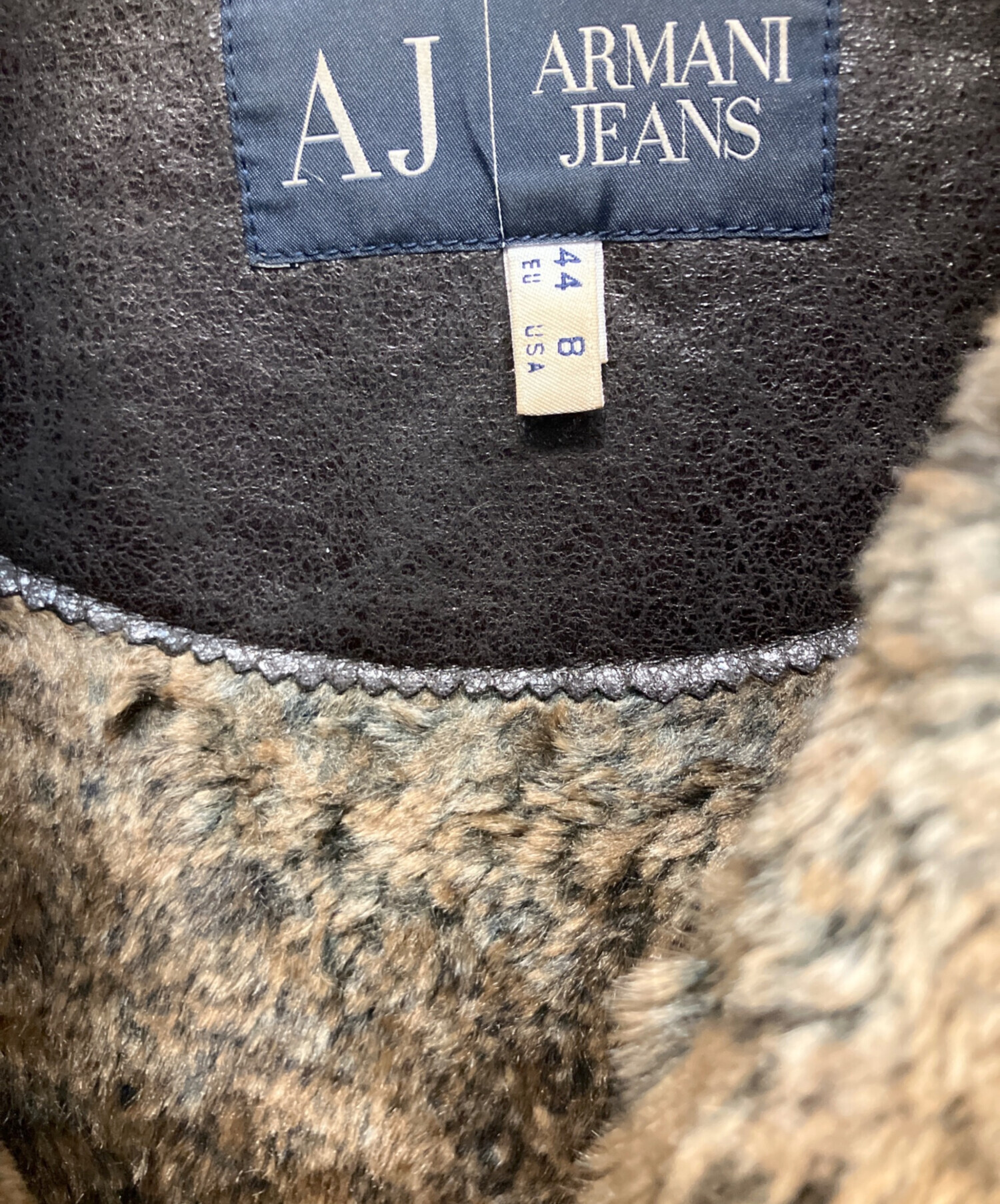 中古・古着通販】ARMANI JEANS (アルマーニジーンズ) レザージャケット