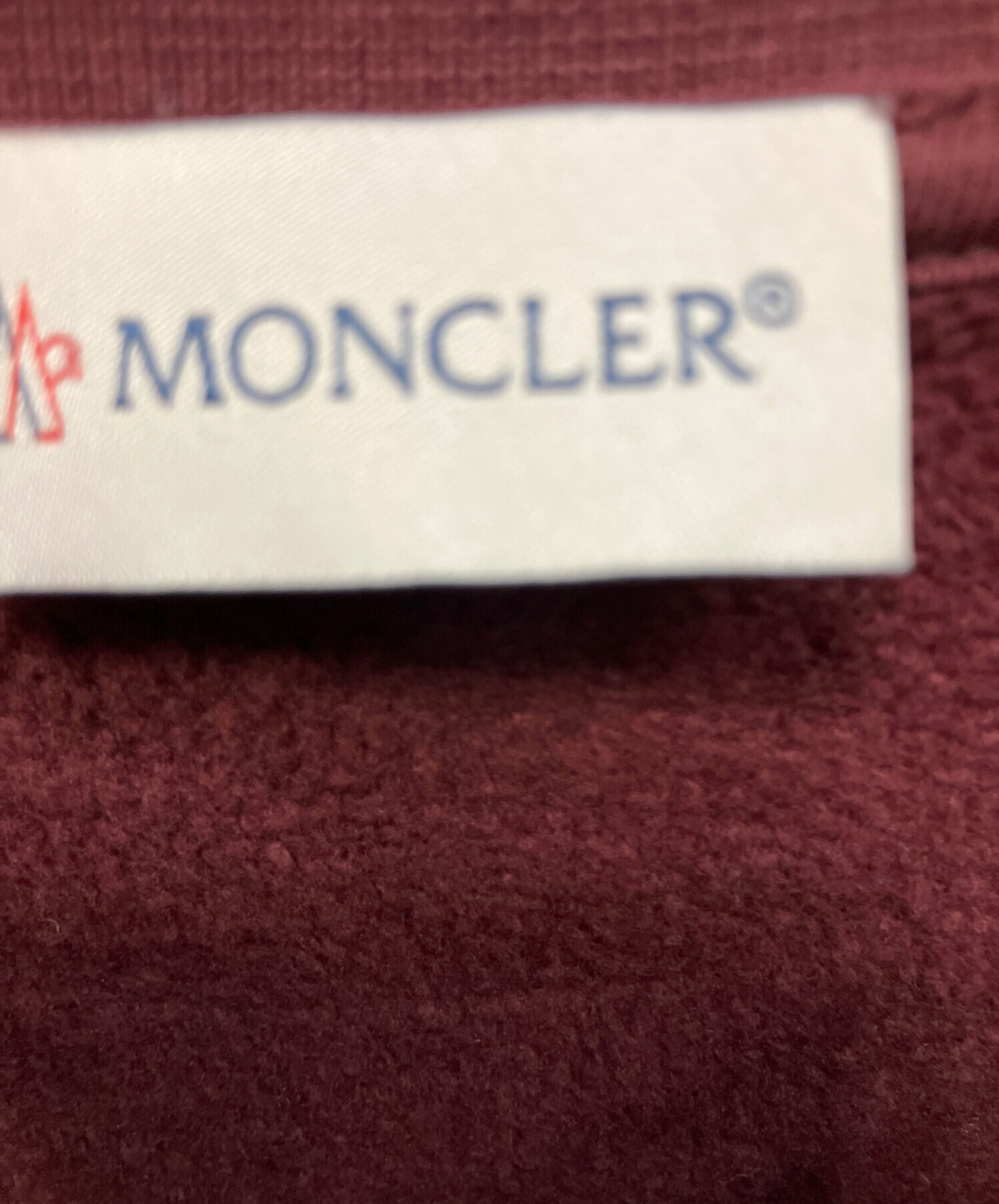 中古・古着通販】MONCLER (モンクレール) ロゴ スウェット レッド