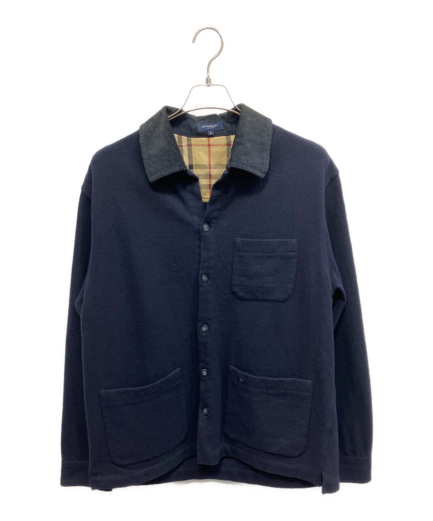 中古・古着通販】BURBERRY (バーバリー) ウールコート ネイビー サイズ