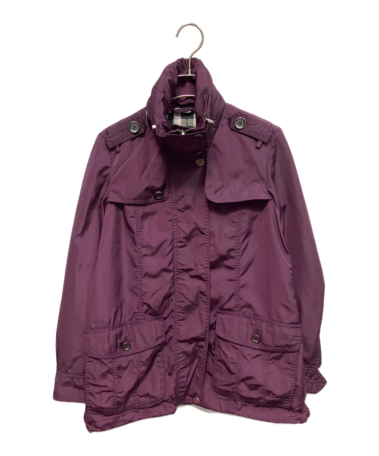 中古・古着通販】BURBERRY (バーバリー) ナイロンジャケット パープル 
