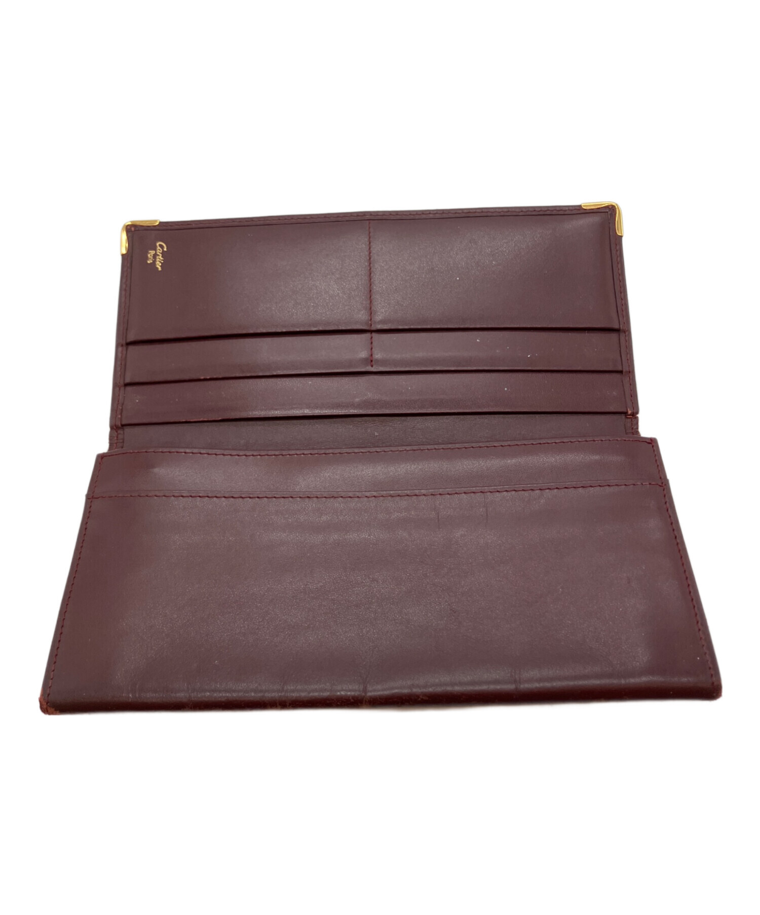 中古・古着通販】Cartier (カルティエ) 2つ折り財布 ブラウン