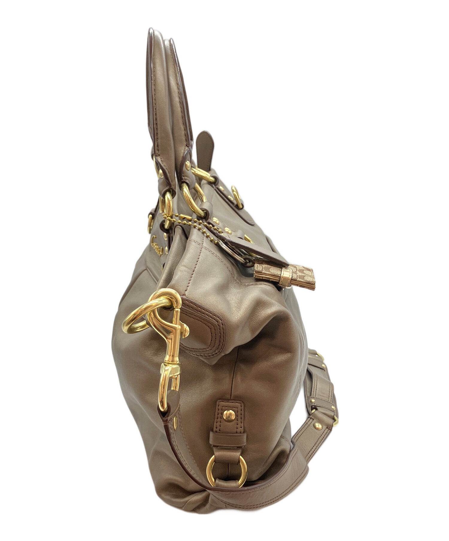 COACH/2wayショルダーバッグ/レザー/F34604/A16**/コーチ/ABランク/63【中古】 COACH/2wayショルダーバッグ/レザー/F34604/A16**/コーチ/ABランク/63