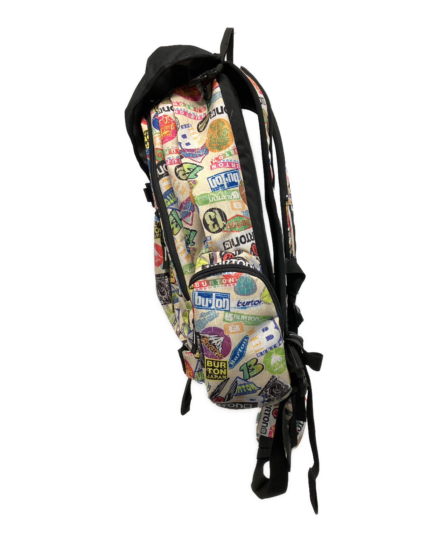 Burton Neighborhoodコラボ スローバック ステッカー&シール付 中古・古着通販】BURTON (バートン) ステッカー柄 バックパック マルチ