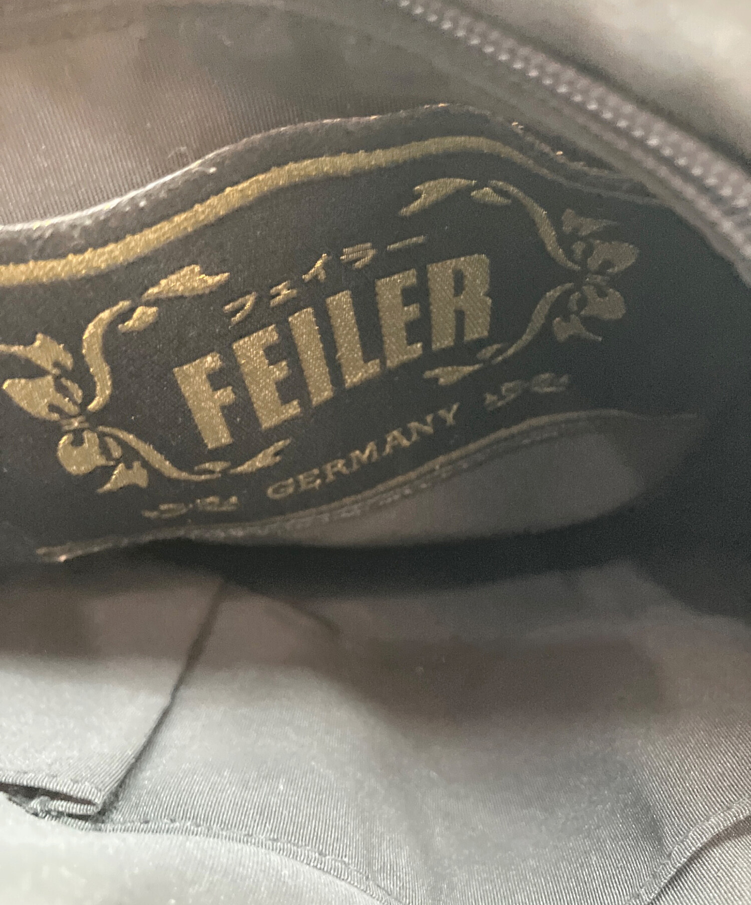 中古・古着通販】FEILER (フェイラー) パンジー トートバッグ ブラック 