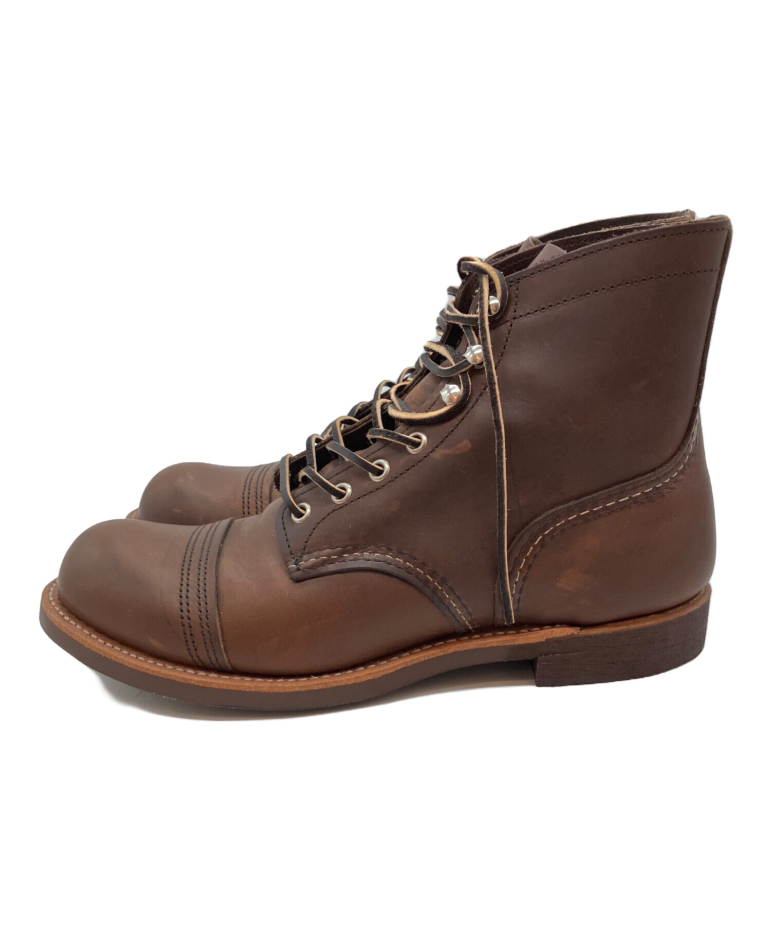 レッドウィング　ブーツ　メンズ　28 美品　ブラウン　ハイカット　アメカジ　古着 中古・古着通販】RED WING (レッドウィング) アイアンレンジ ブーツ