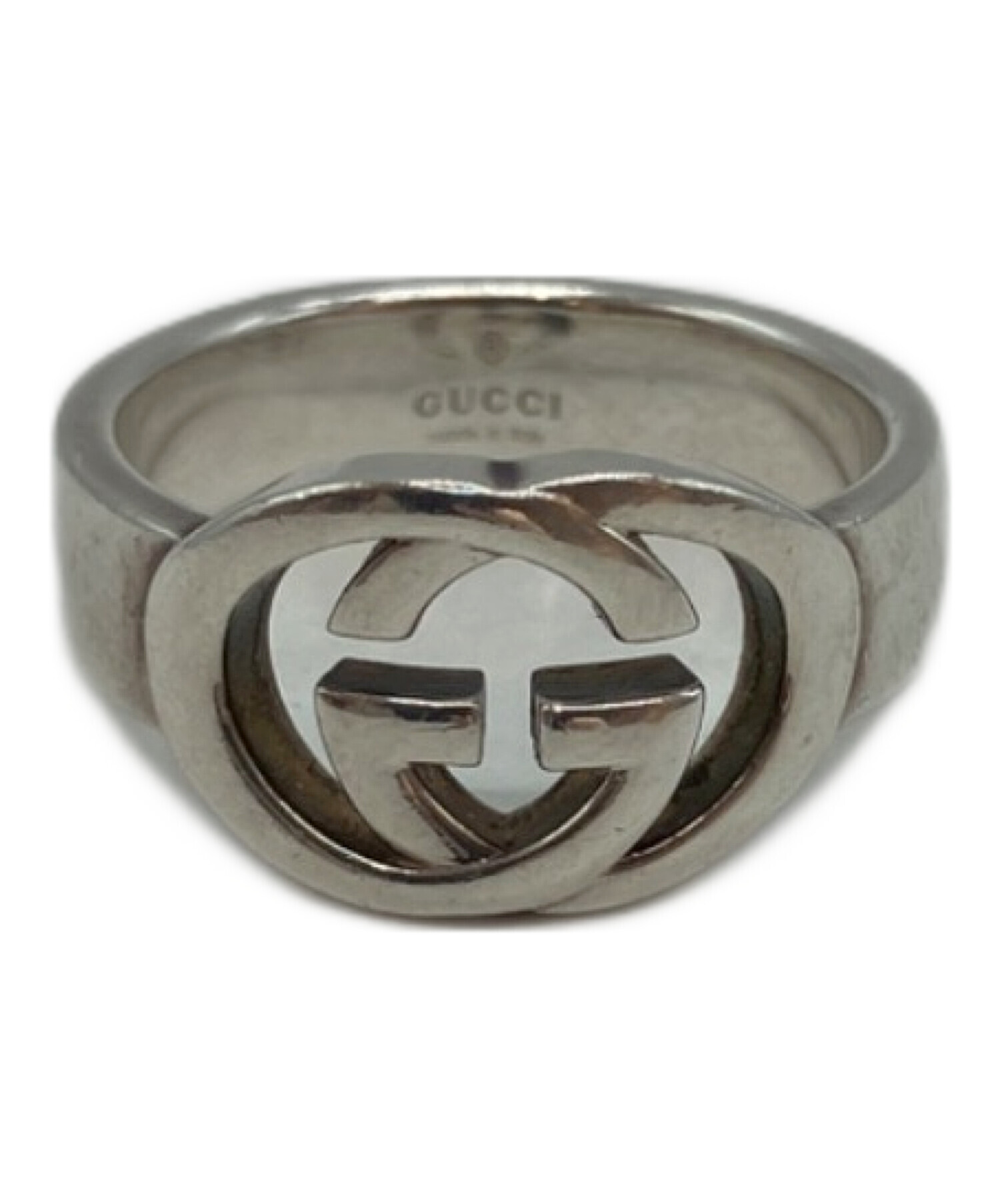 中古・古着通販】GUCCI (グッチ) インターロッキングGシルバーリング