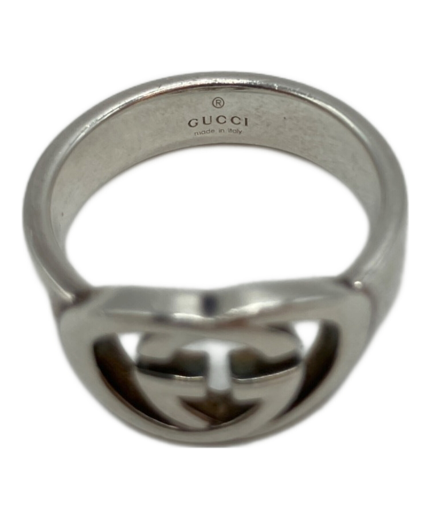 中古・古着通販】GUCCI (グッチ) インターロッキングGシルバーリング