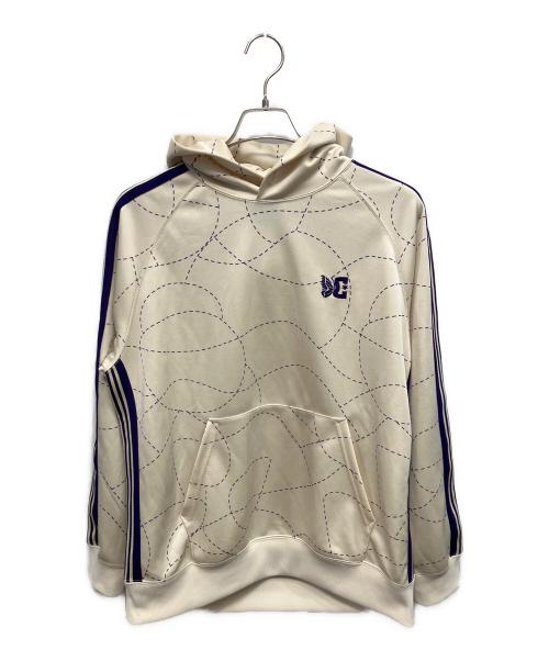 Needles x DC SHOES ニードルス ディーシーシューズ 23AW 別注 日本製 Track Hoody - Poly Smooth / Printed トラックフーディー MR608 L BLACK ジャージー プルオーバーパーカー トップス【中古】【Needles × DC SHOES】 中古・古着通販】Needles (ニードルズ) DC SHOES (ディーシーシューズ