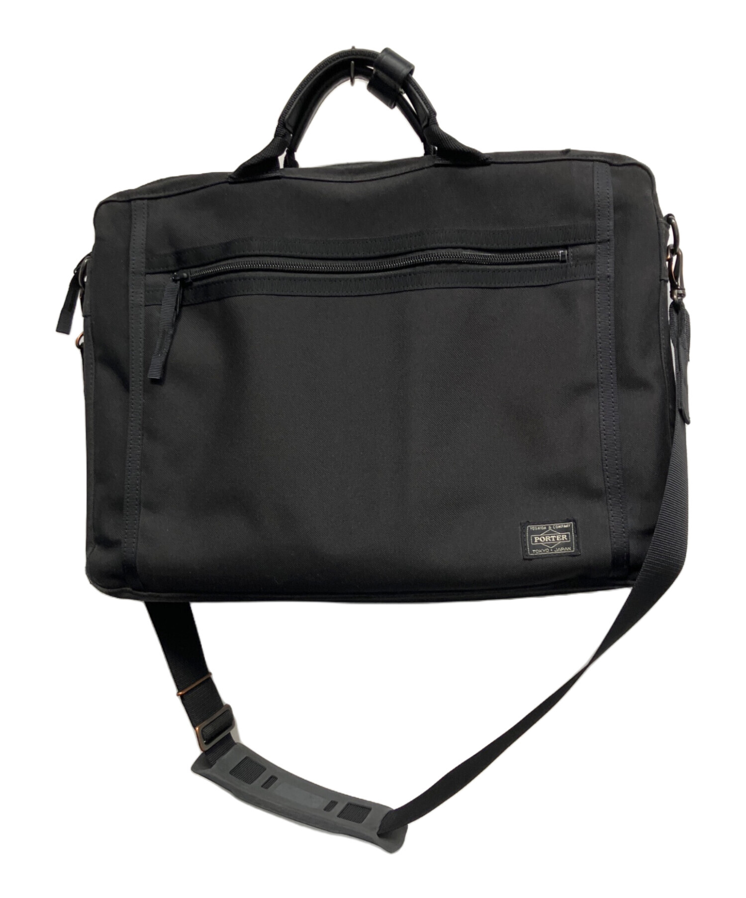 ポーターナイロン ブラック ビジネスバッグ　3way 中古 中古・古着通販】PORTER (ポーター) ビジネスバッグ ブラック