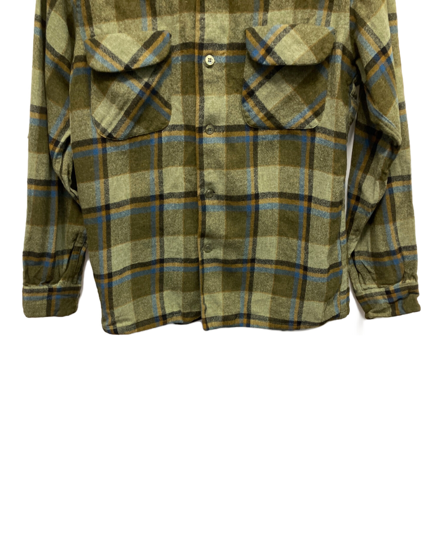 中古・古着通販】PENDLETON (ペンドルトン) 60s ウールシャツ グリーン