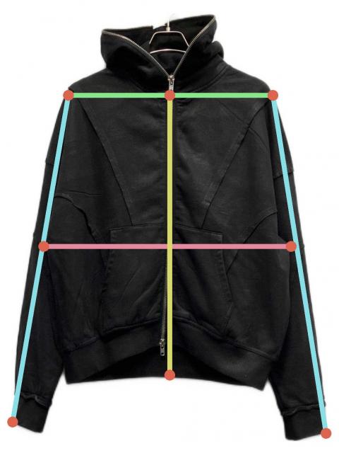 中古・古着通販】BREATH (ブレス) 25AW COATING ZIP UP HOODIE ジップ