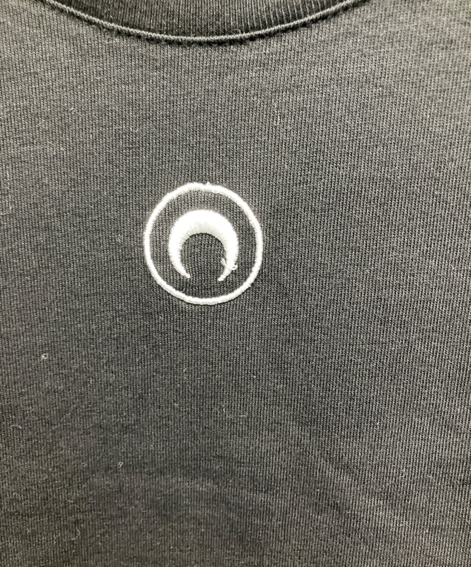 MARINE SERRE マリーンセル タンクトップ S 黒 【古着】【中古】 MARINE SERRE（マリーンセル） マリーン セル タンクトップ MOON LOGO