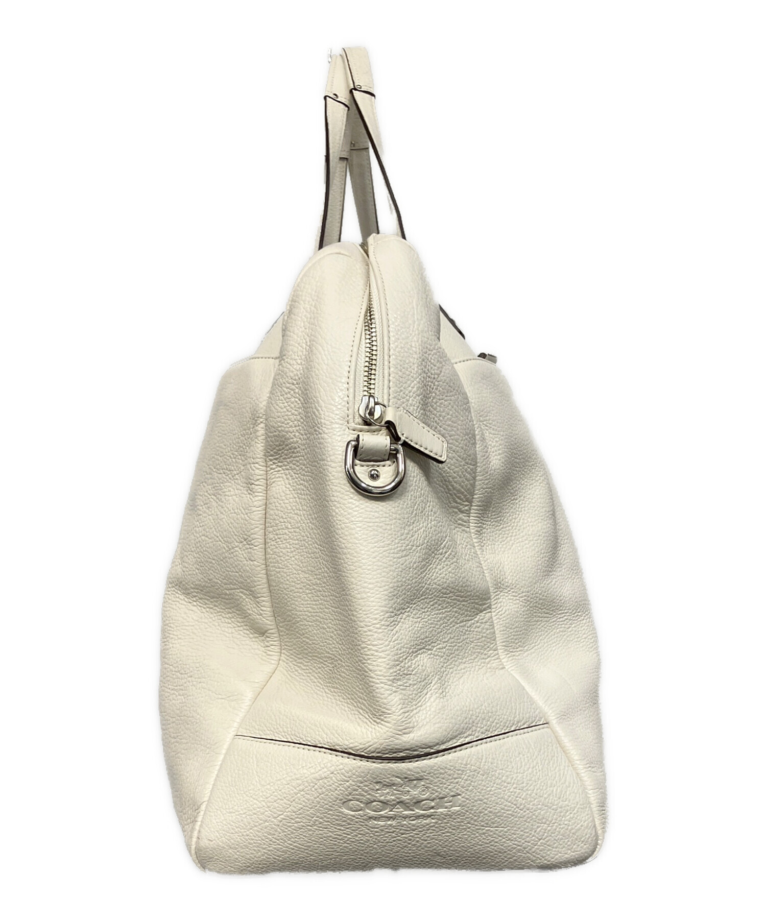 中古・古着通販】COACH (コーチ) 2WAYボストンバッグ ホワイト