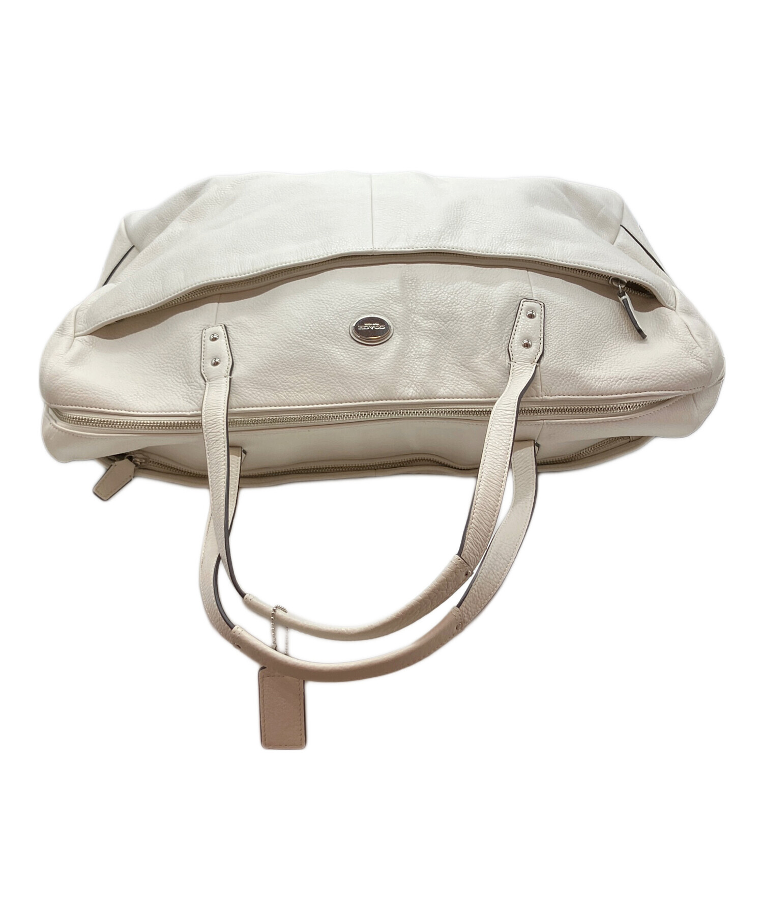 【COACH】パッチワーク サッチェル 2WAY ボストンバッグ （ホワイト） COACH】パッチワーク サッチェル 2WAY ボストンバッグ （ホワイト