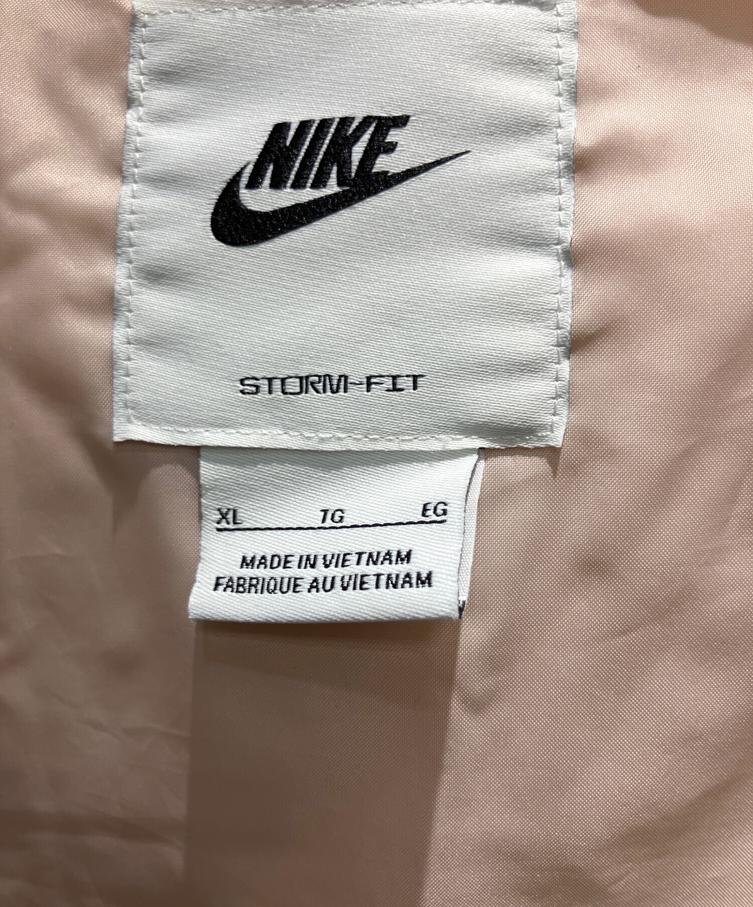 中古・古着通販】NIKE (ナイキ) ダウンジャケット ピンク サイズ:XL 