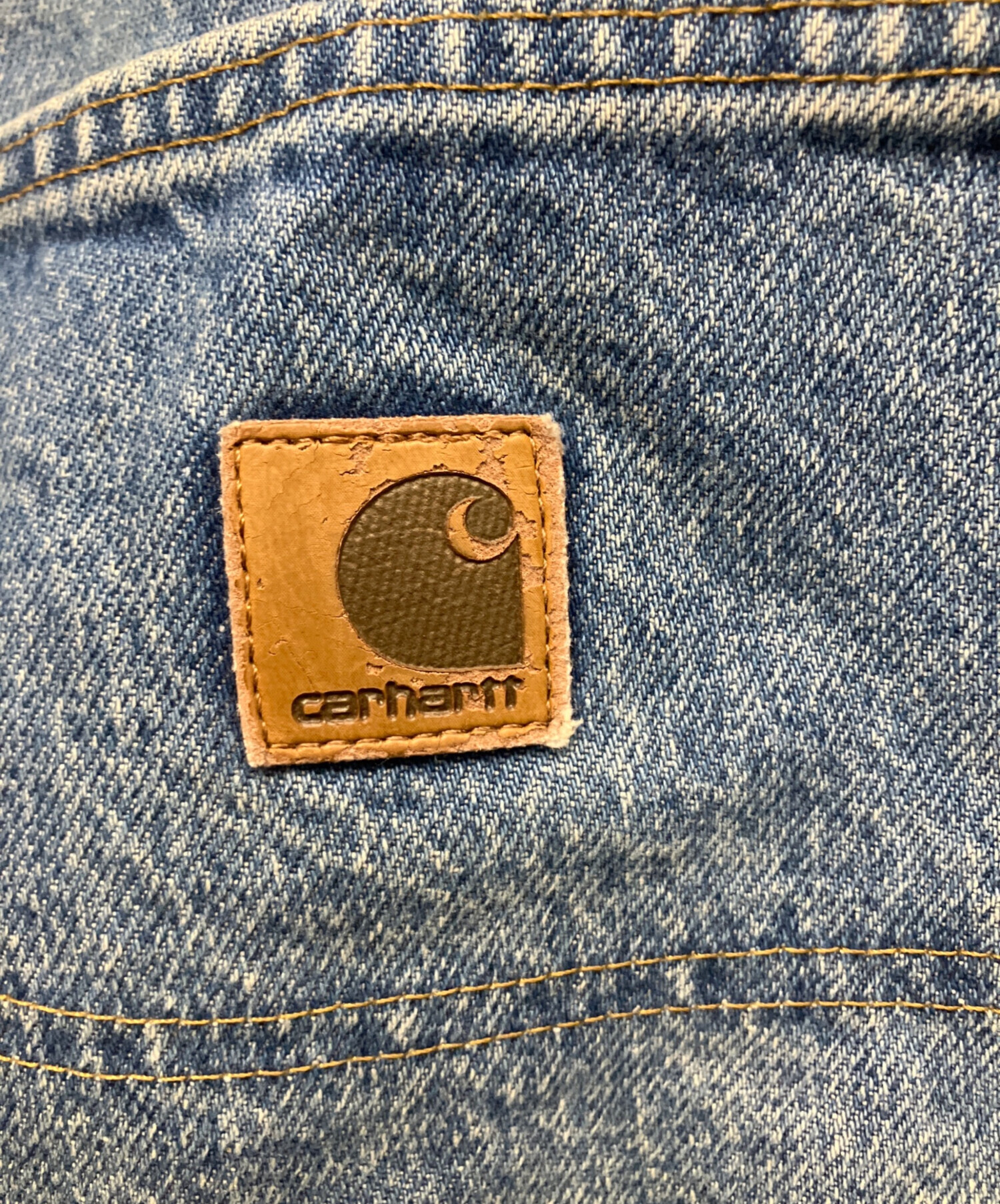 きなこ 様IO12 大人気メキシコ製古着カーハートブランドタグデニム地 中古・古着通販】CarHartt (カーハート) ダブルニーデニムパンツ