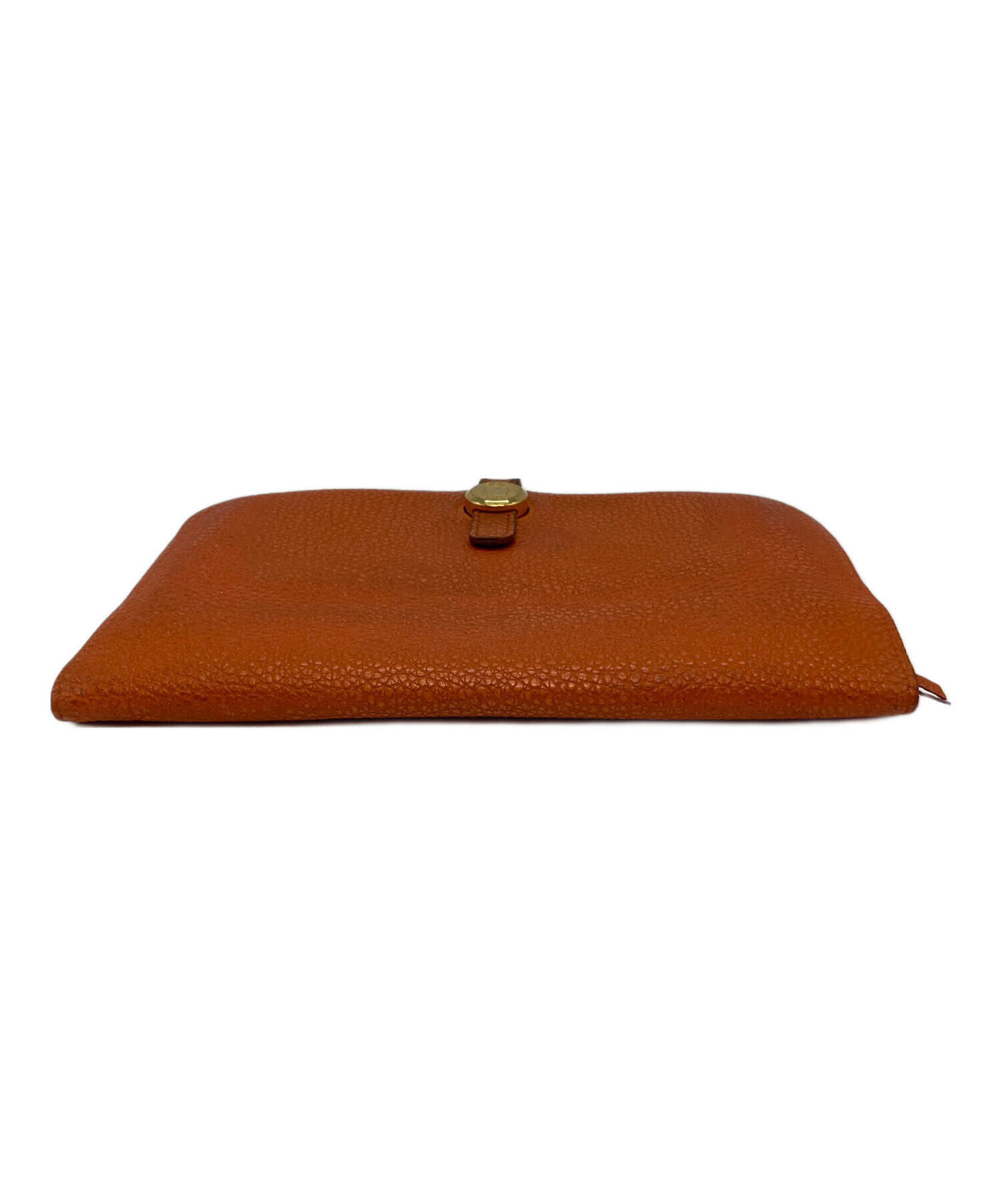 中古・古着通販】HERMES (エルメス) ドゴンGM D 長財布 オレンジ