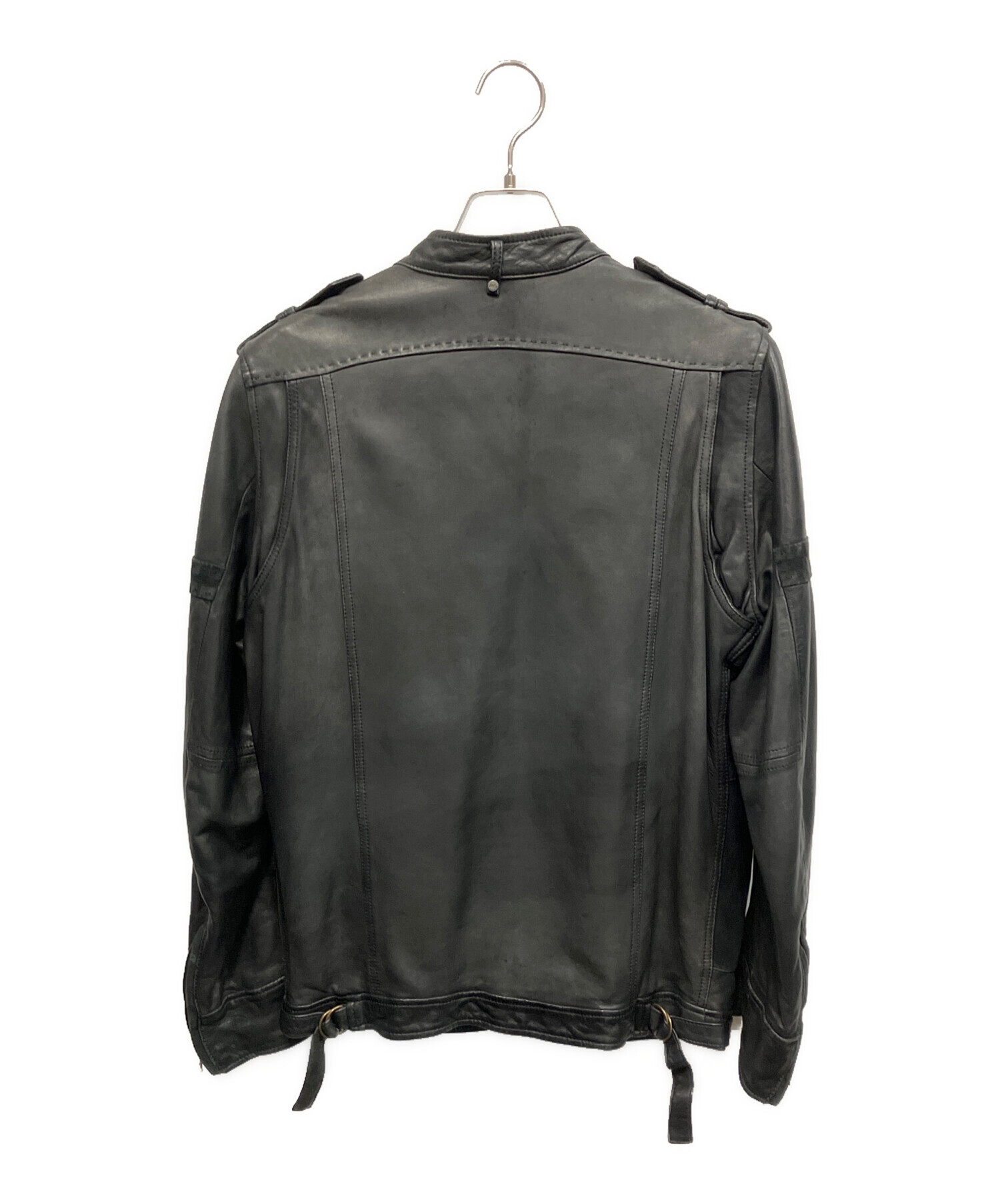 中古・古着通販】DIESEL (ディーゼル) レザージャケット ブラック