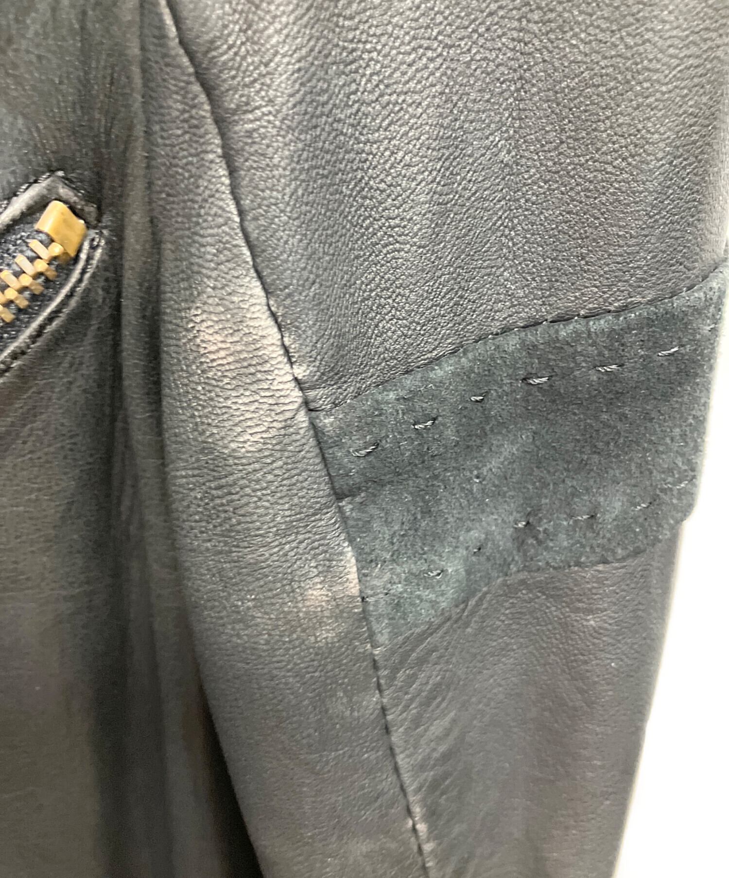 中古・古着通販】DIESEL (ディーゼル) レザージャケット ブラック