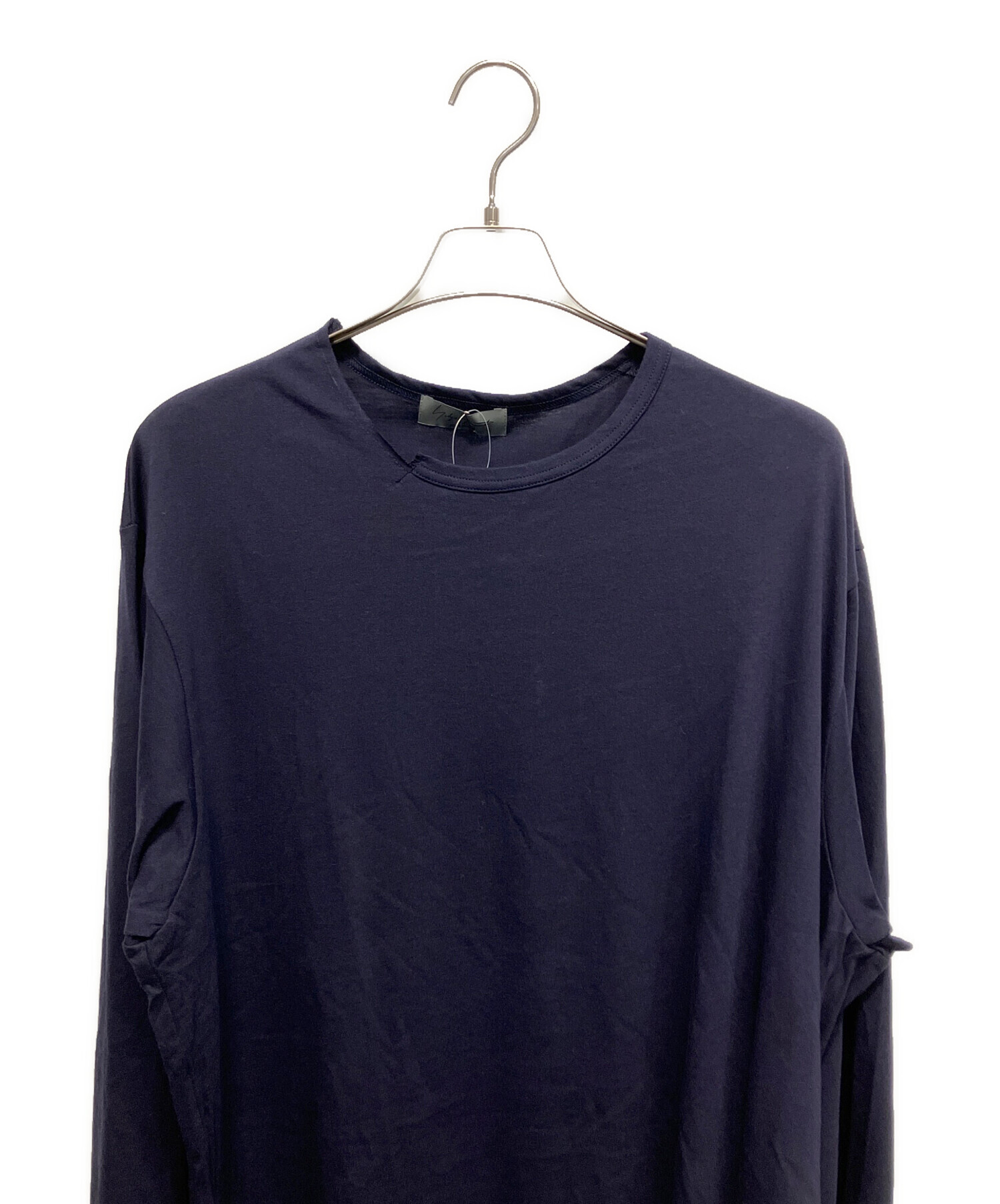 YOHJI YAMAMOTO ヨウジヤマモト Tシャツ・カットソー S 黒 【古着】【中古】【送料無料】 Yohji Yamamoto（ヨウジヤマモト）Tシャツ・カットソー 黒 サイズ:2(S
