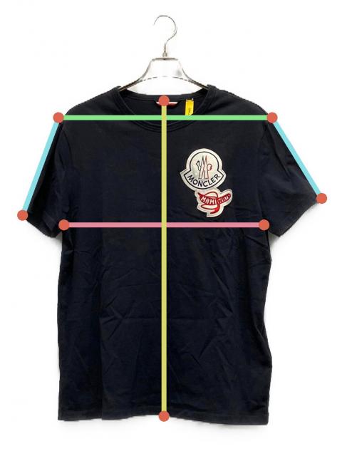 【希少デザイン】モンクレール☆Tシャツ デカワッペン ジーニアス ブラック L 中古・古着通販】MONCLER GENIUS (モンクレール ジーニアス) ワッペン