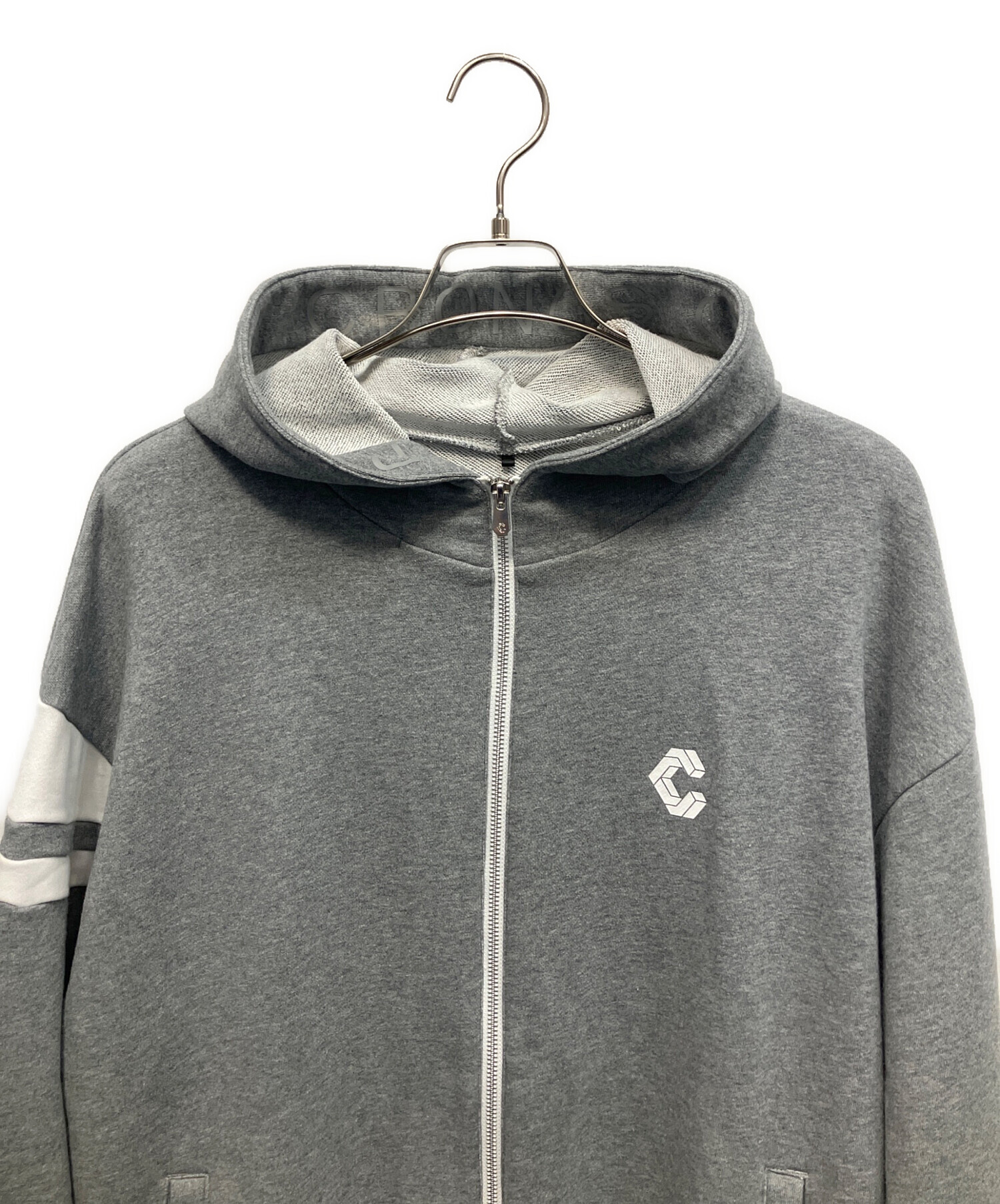 中古・古着通販】CRONOS (クロノス) ジップパーカー グレー サイズ:L 中古・古着通販】CRONOS (クロノス) ジップパーカー グレー サイズ:L