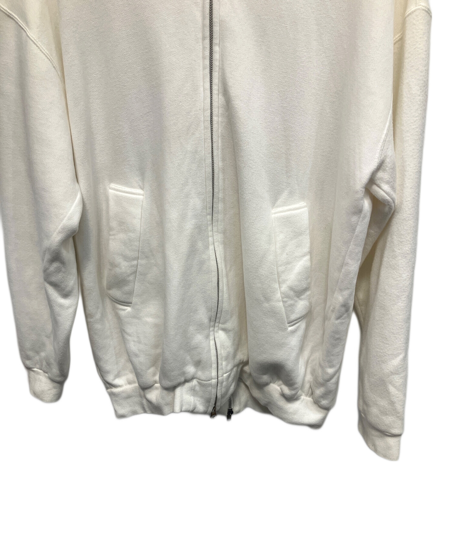 中古・古着通販】Y's (ワイズ) ジップパーカー ホワイト サイズ:2