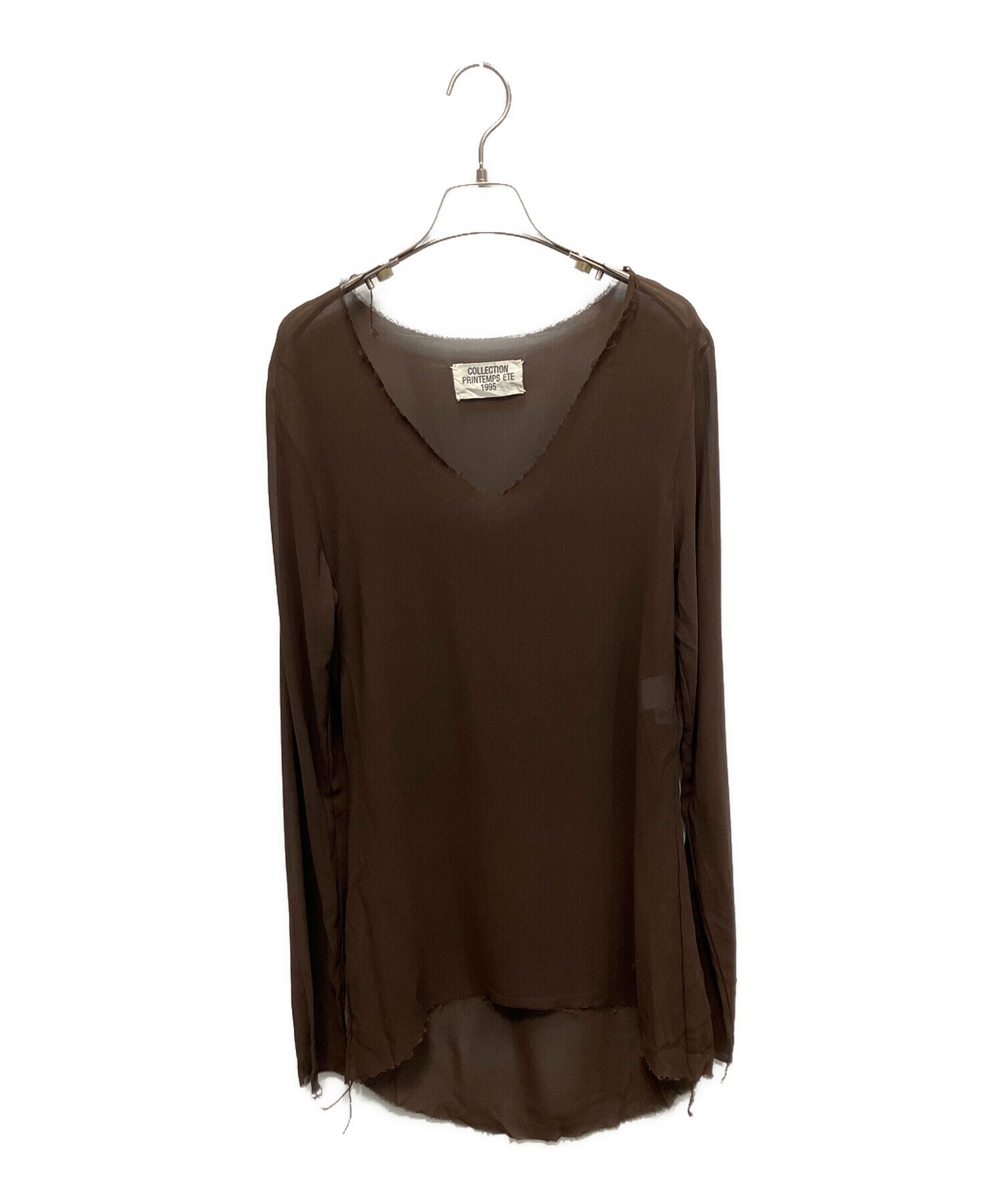 あ*様 Martin Margiela ⑩ 長袖カットソー ブラウン　マルジェラ 中古・古着通販】MARTIN MARGIELA (マルタン・マルジェラ) 長袖