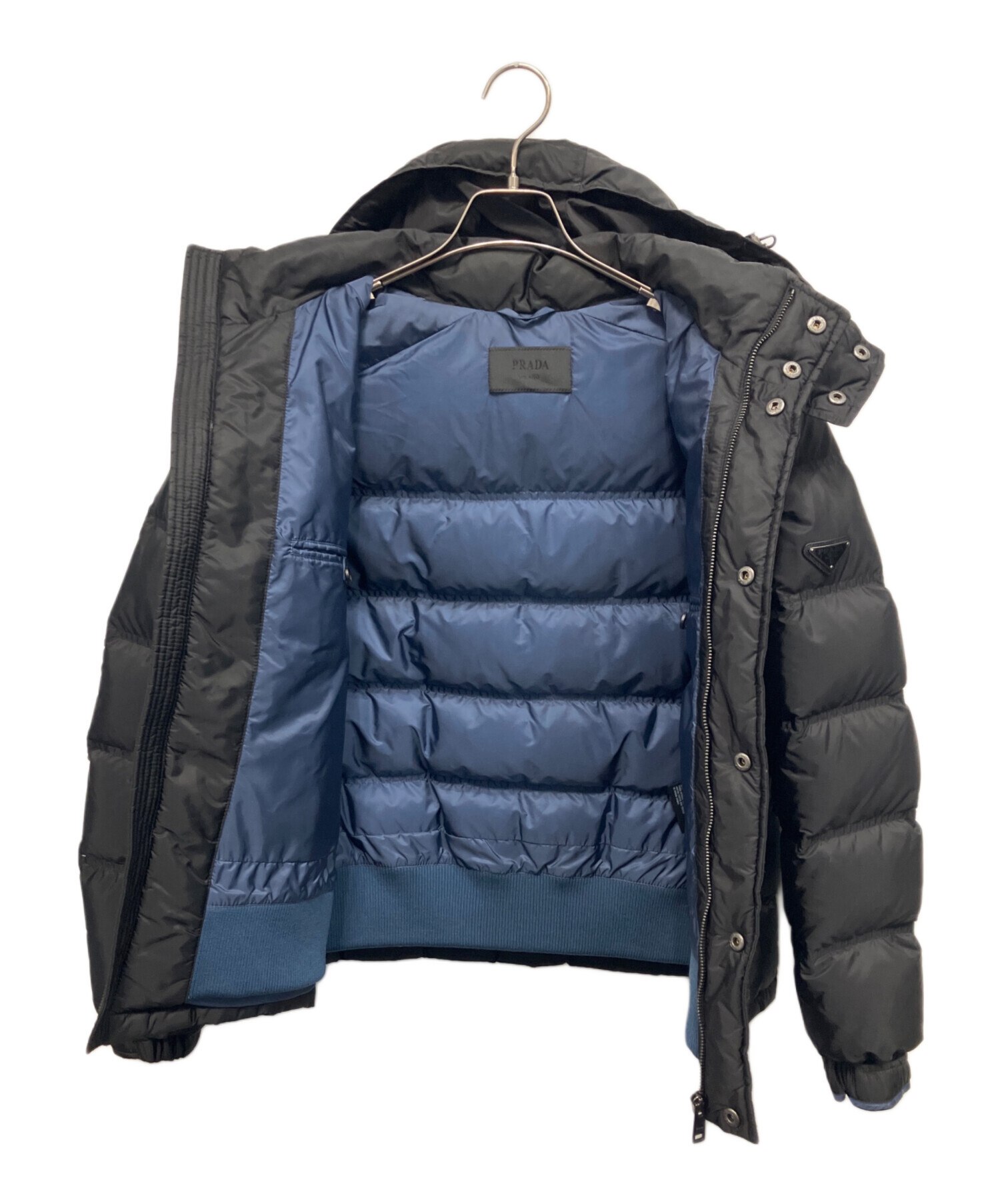 中古・古着通販】PRADA (プラダ) トライアングルロゴ ダウンジャケット