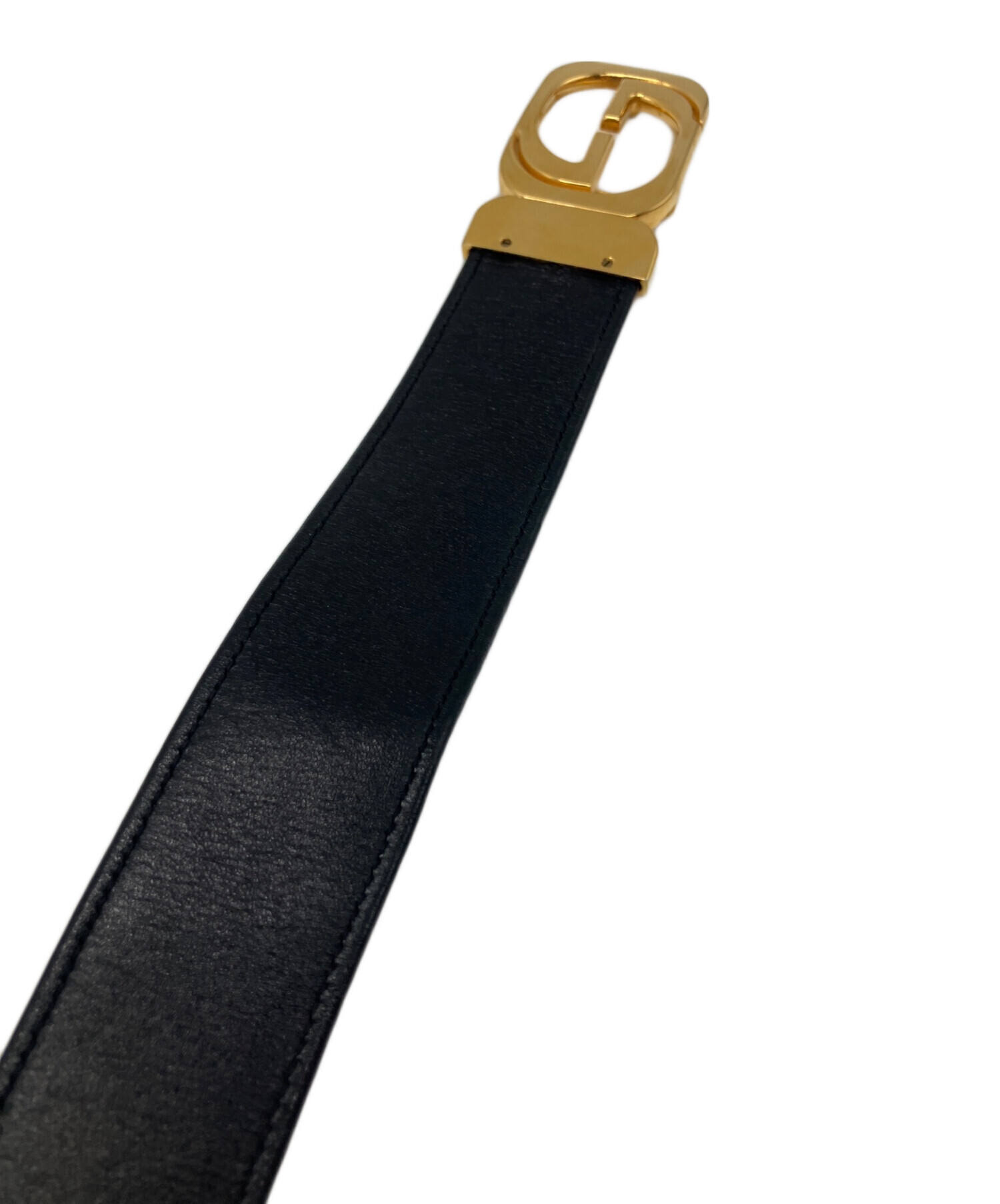 中古・古着通販】GUCCI (グッチ) レザーベルト ブラック｜ブランド