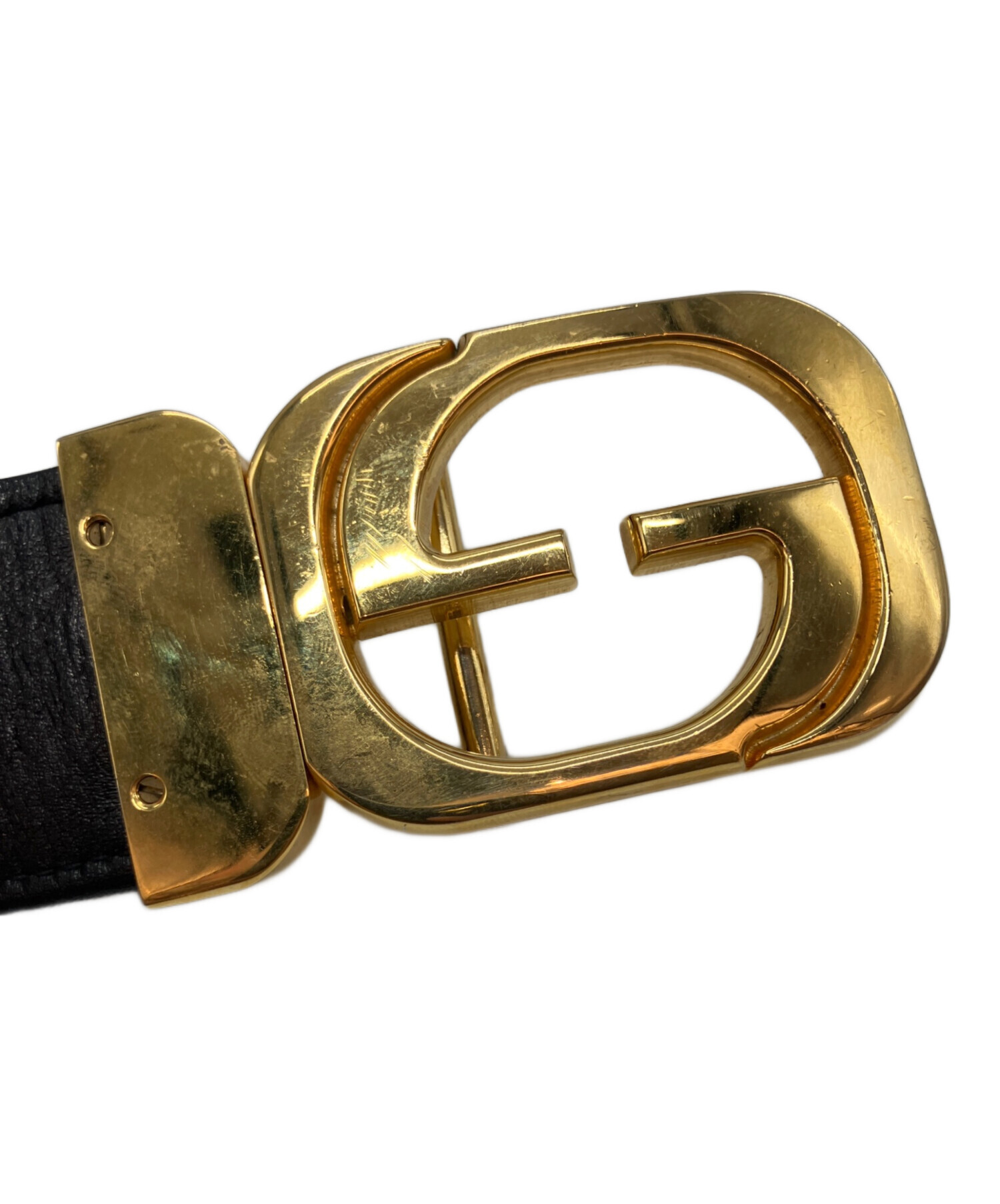中古・古着通販】GUCCI (グッチ) レザーベルト ブラック｜ブランド