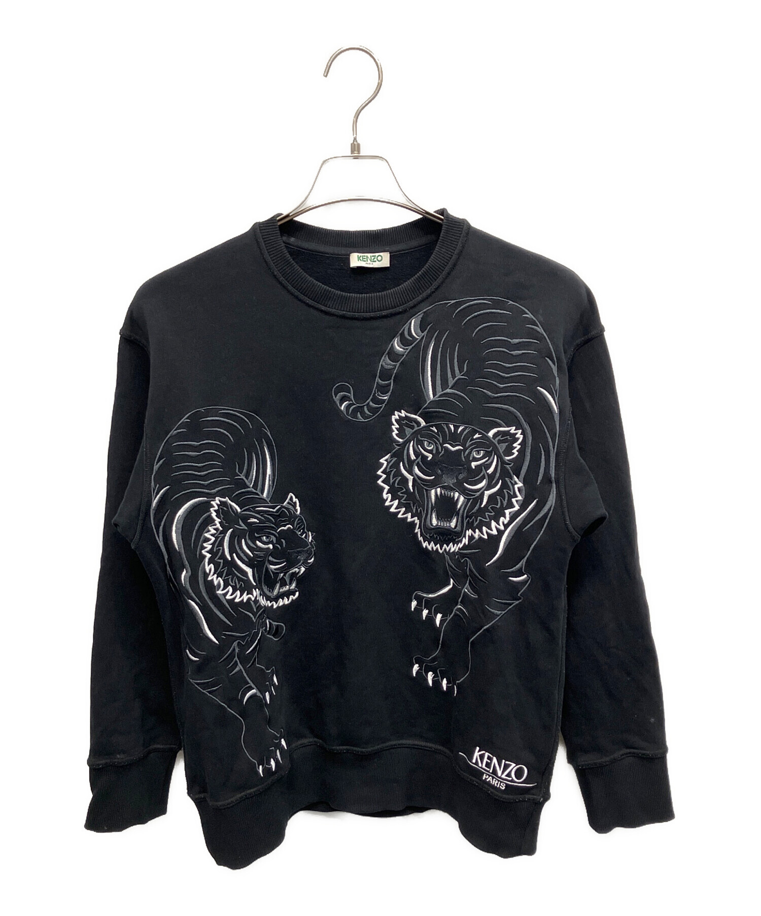 新品未使用　KENZO 2Y 90cm 中古・古着通販】KENZO (ケンゾー) ダブルタイガースウェット ブラック