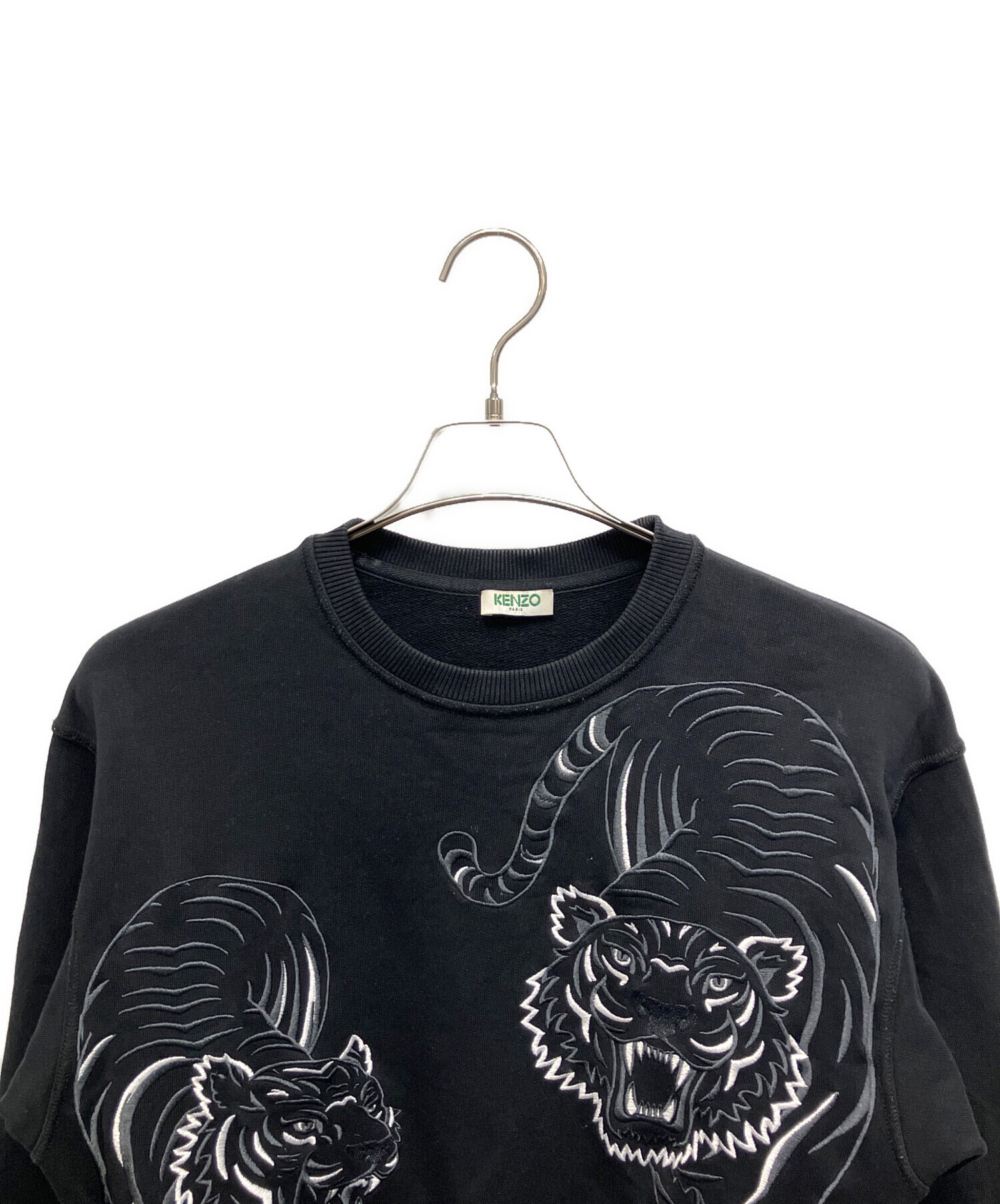 中古・古着通販】KENZO (ケンゾー) ダブルタイガースウェット ブラック