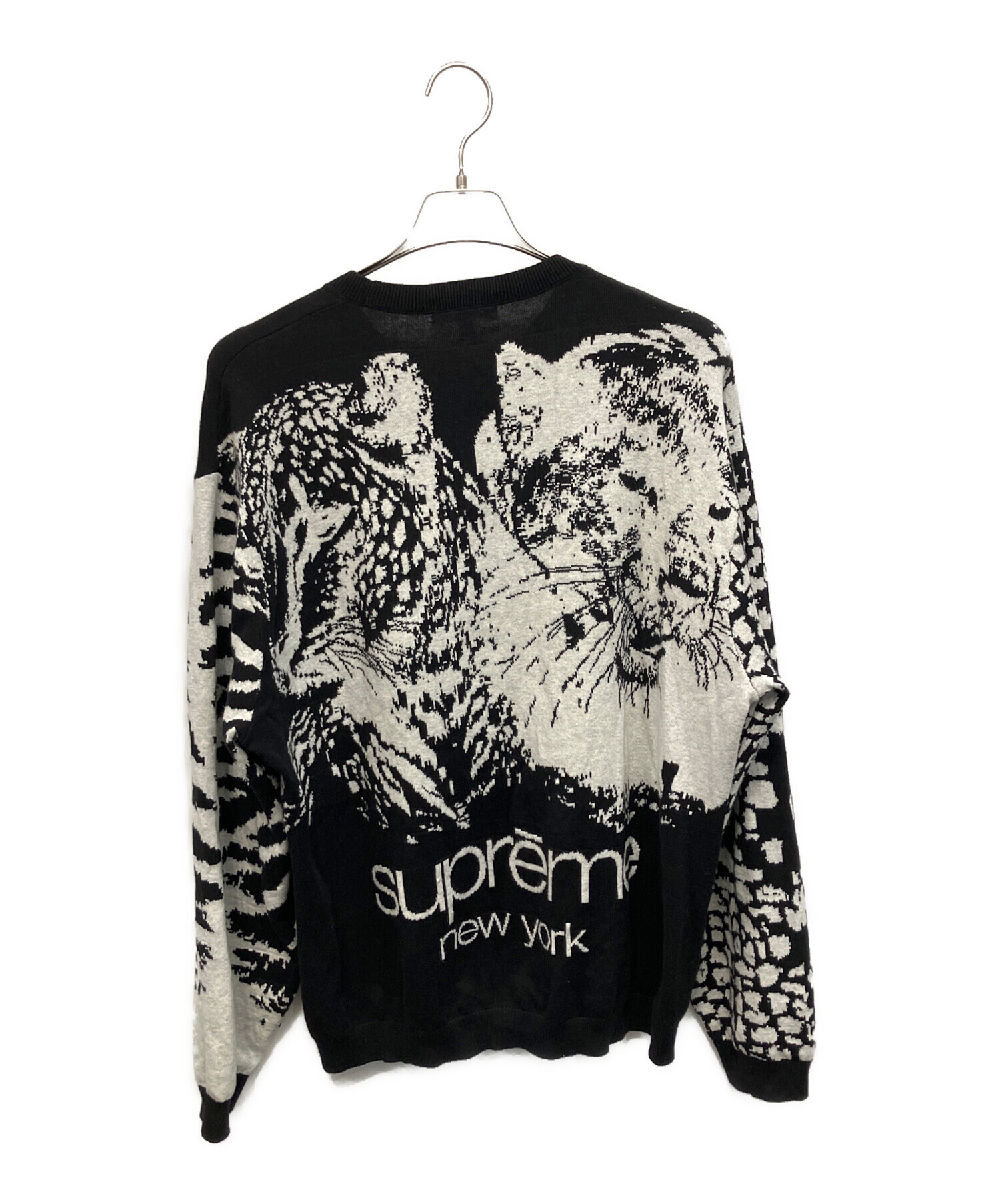 Supreme Big Cats Jacquard　 M　シュプリーム　セーター 中古・古着通販】SUPREME (シュプリーム) Big Cats Jacquard L/S 厚手
