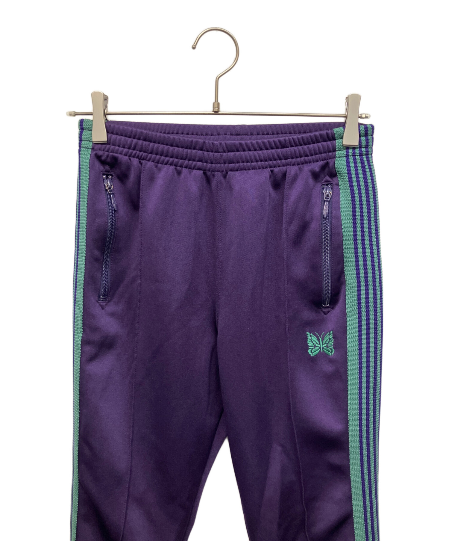 Needles パープル トラックパンツ　XSサイズ 中古・古着通販】Needles (ニードルズ) トラックパンツ パープル