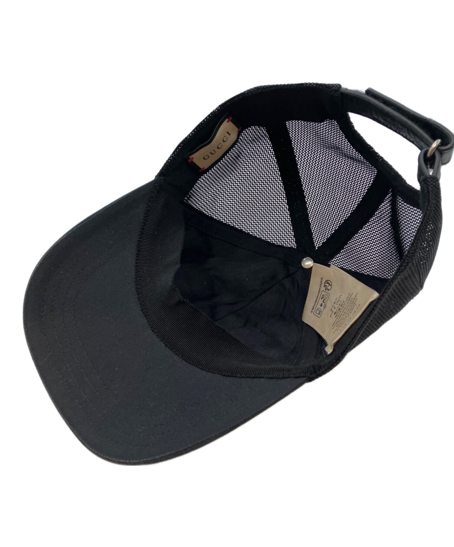 中古・古着通販】GUCCI (グッチ) ベースボールキャップ ブラック