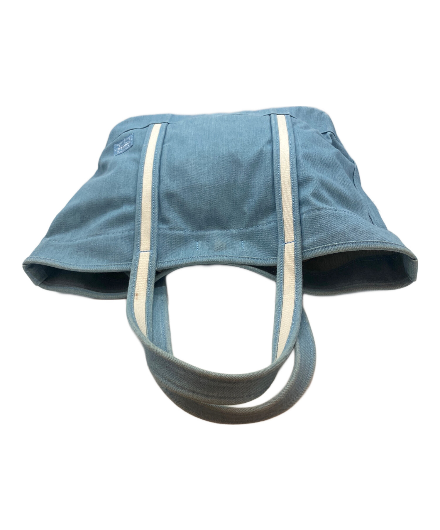 PORTER GIRL BOYFRIEND TOTE DENIM (M)ブリーチ 中古・古着通販】PORTER GIRL (ポーターガール) BOYFRIEND TOTE DENIM