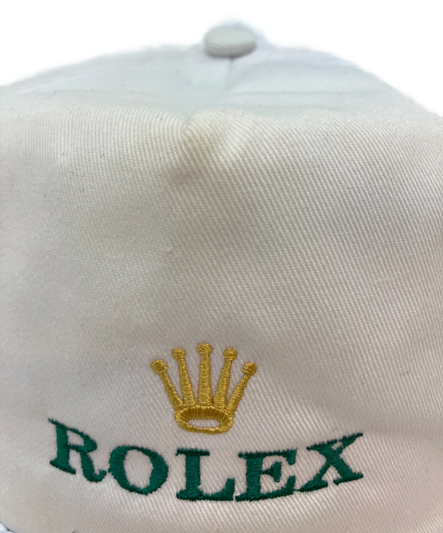 即日発送 未使用 USA製 ROLEX ロレックス キャップ ヴィンテージ 中古・古着通販】ROLEX (ロレックス) NISSINボディ キャップ ホワイト