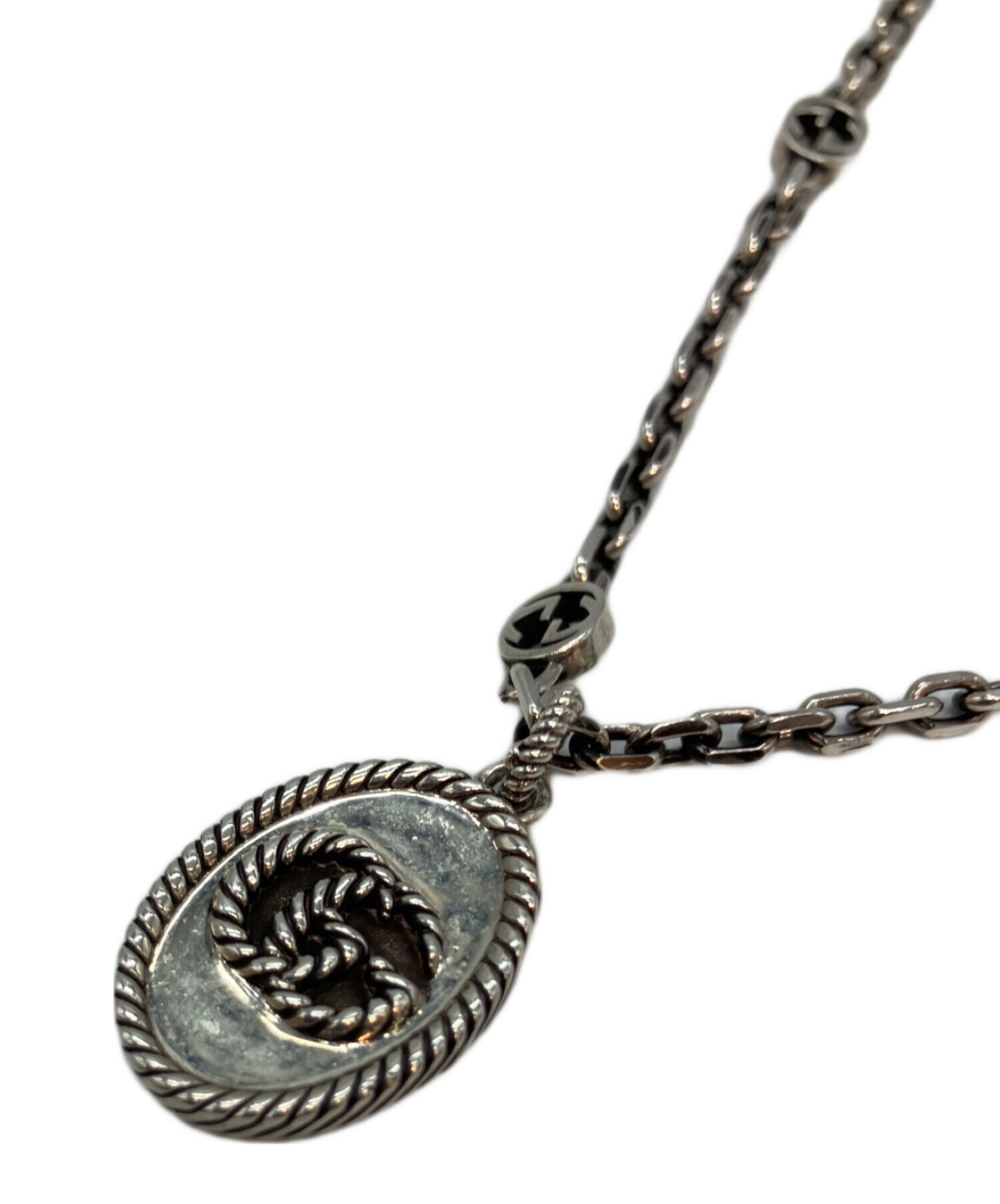 中古・古着通販】GUCCI (グッチ) ダブルG ネックレス シルバー