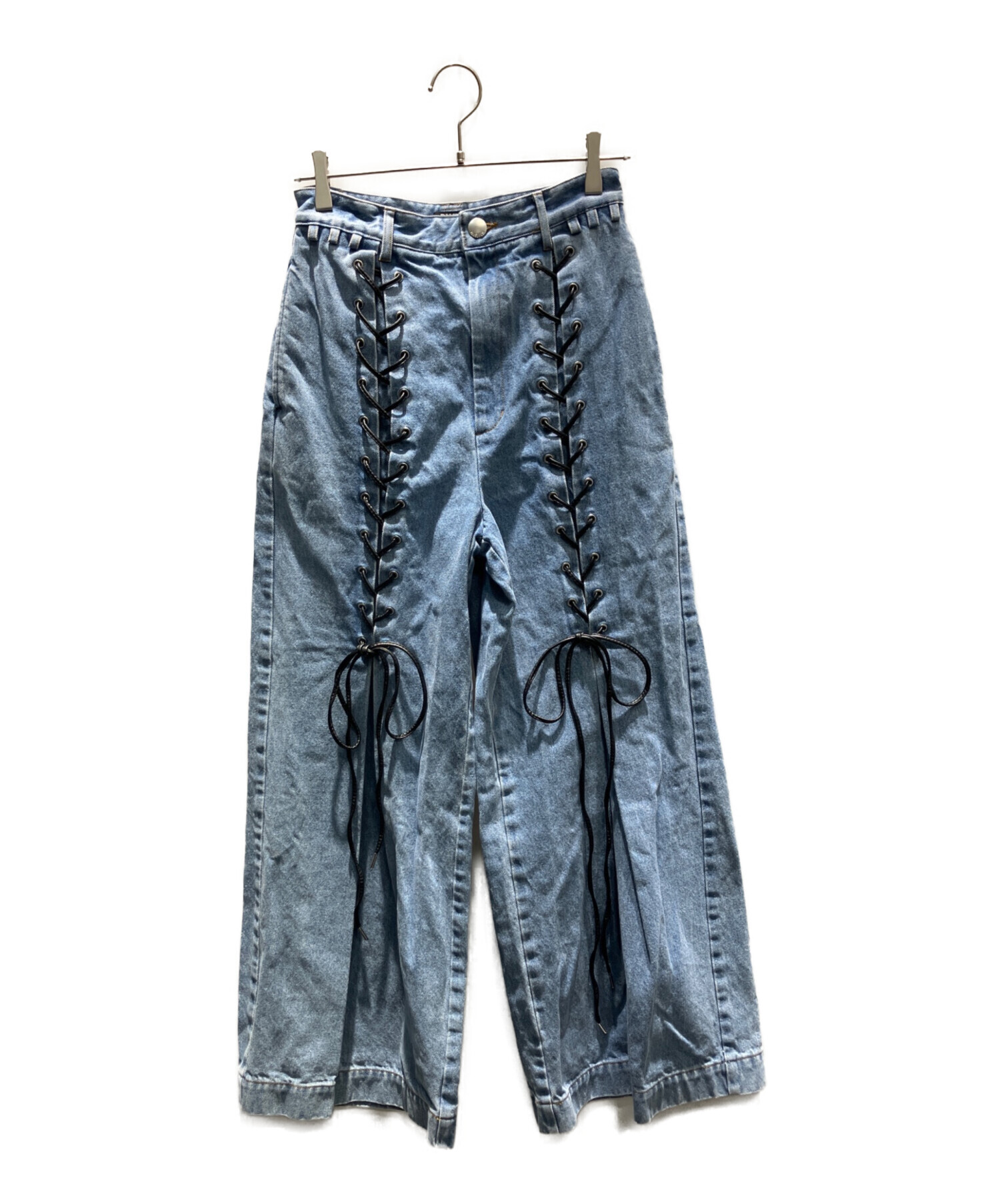 中古・古着通販】PAMEO POSE (パメオポーズ) Laces-up Denim Baggy