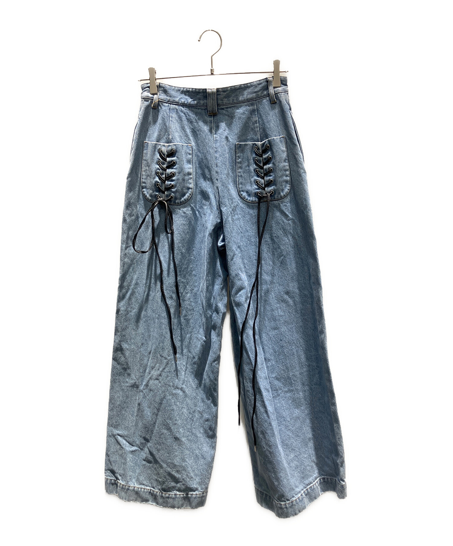 中古・古着通販】PAMEO POSE (パメオポーズ) Laces-up Denim Baggy