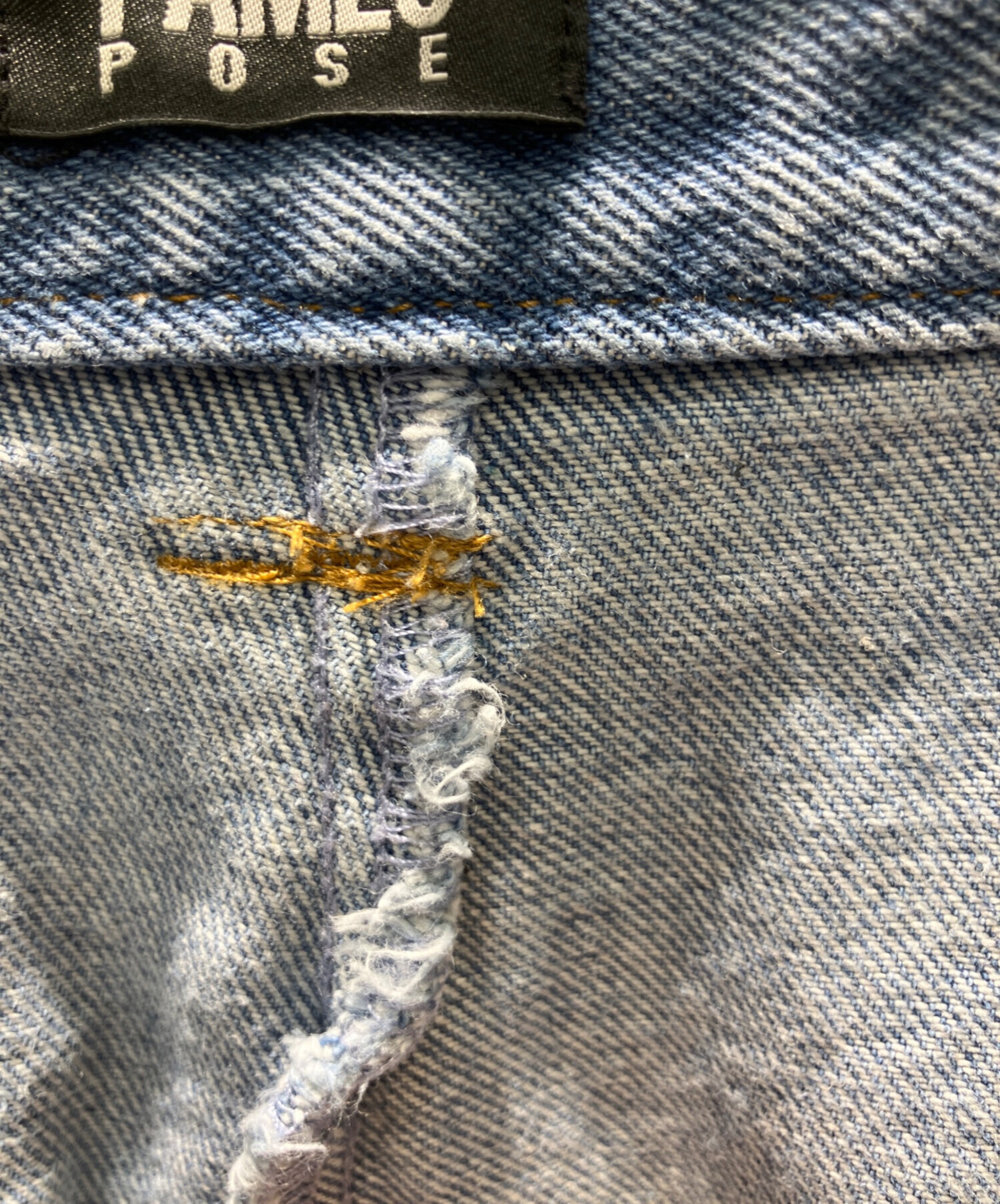 中古・古着通販】PAMEO POSE (パメオポーズ) Laces-up Denim Baggy
