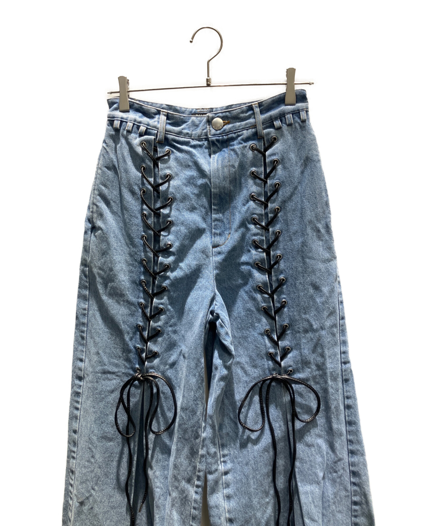 中古・古着通販】PAMEO POSE (パメオポーズ) Laces-up Denim Baggy
