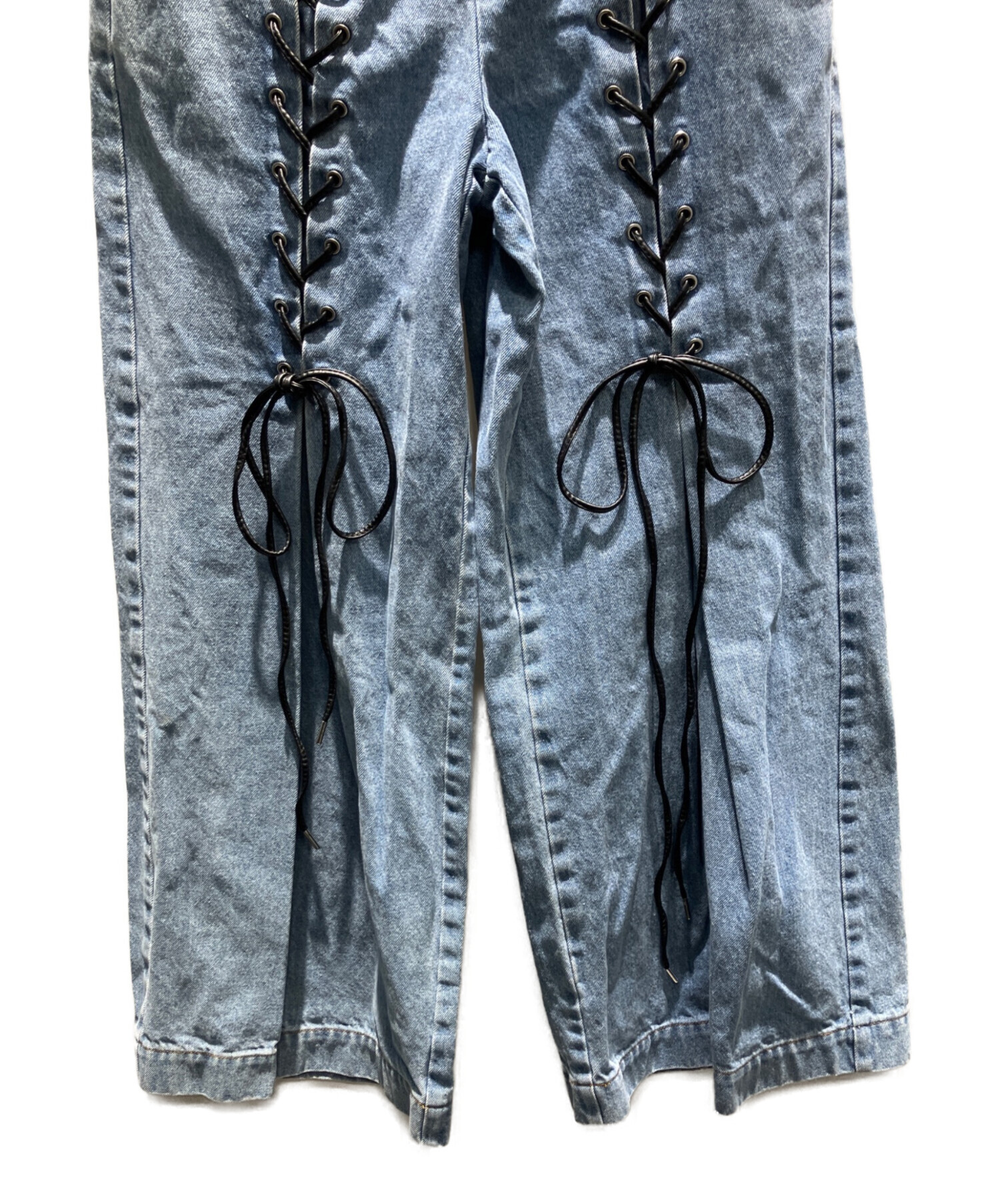 中古・古着通販】PAMEO POSE (パメオポーズ) Laces-up Denim Baggy