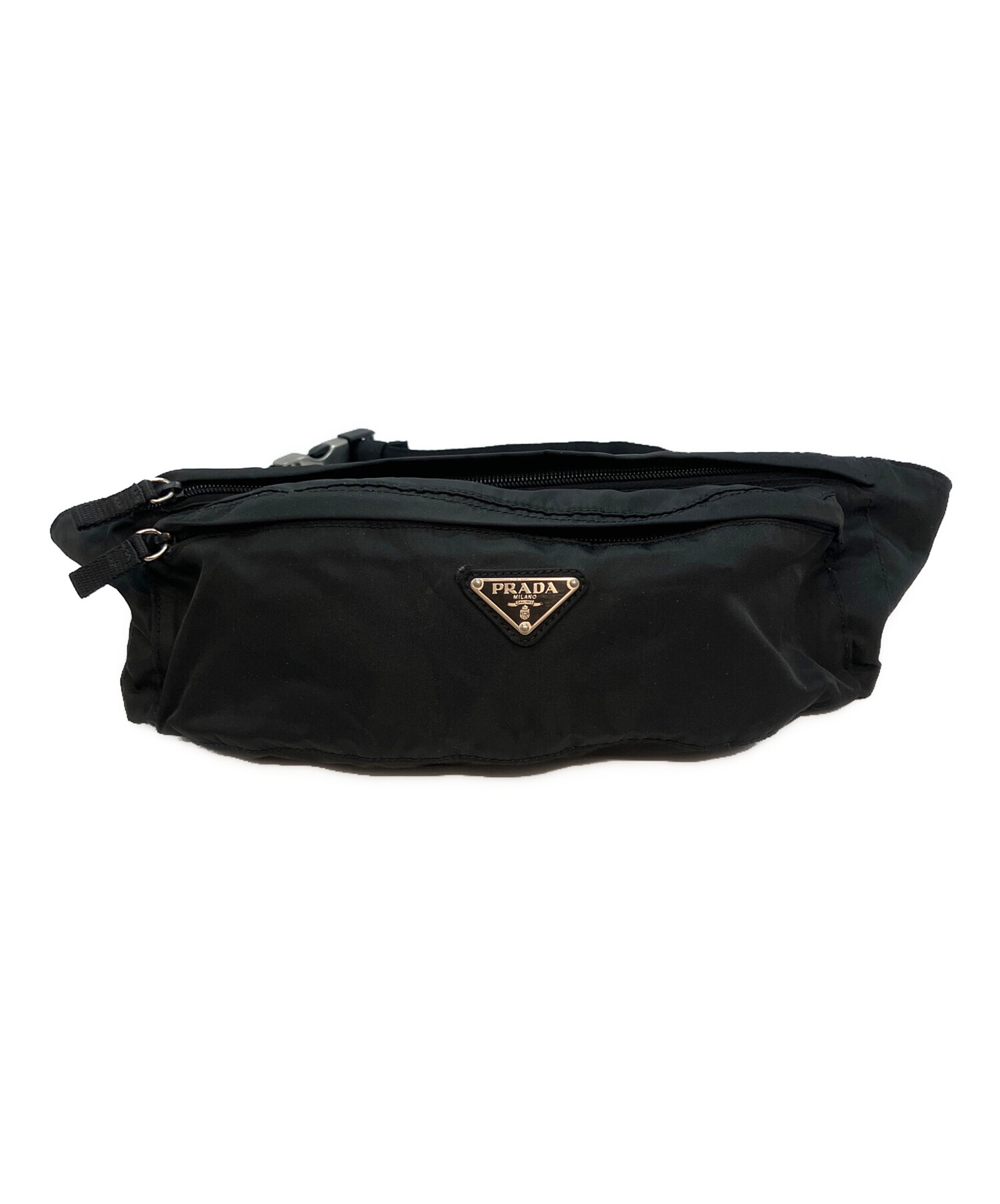 ★金額相談歓迎★【超美品】PRADAナイロンウエストポーチ 中古・古着通販】PRADA (プラダ) 84 ナイロンウエストポーチ ブラック